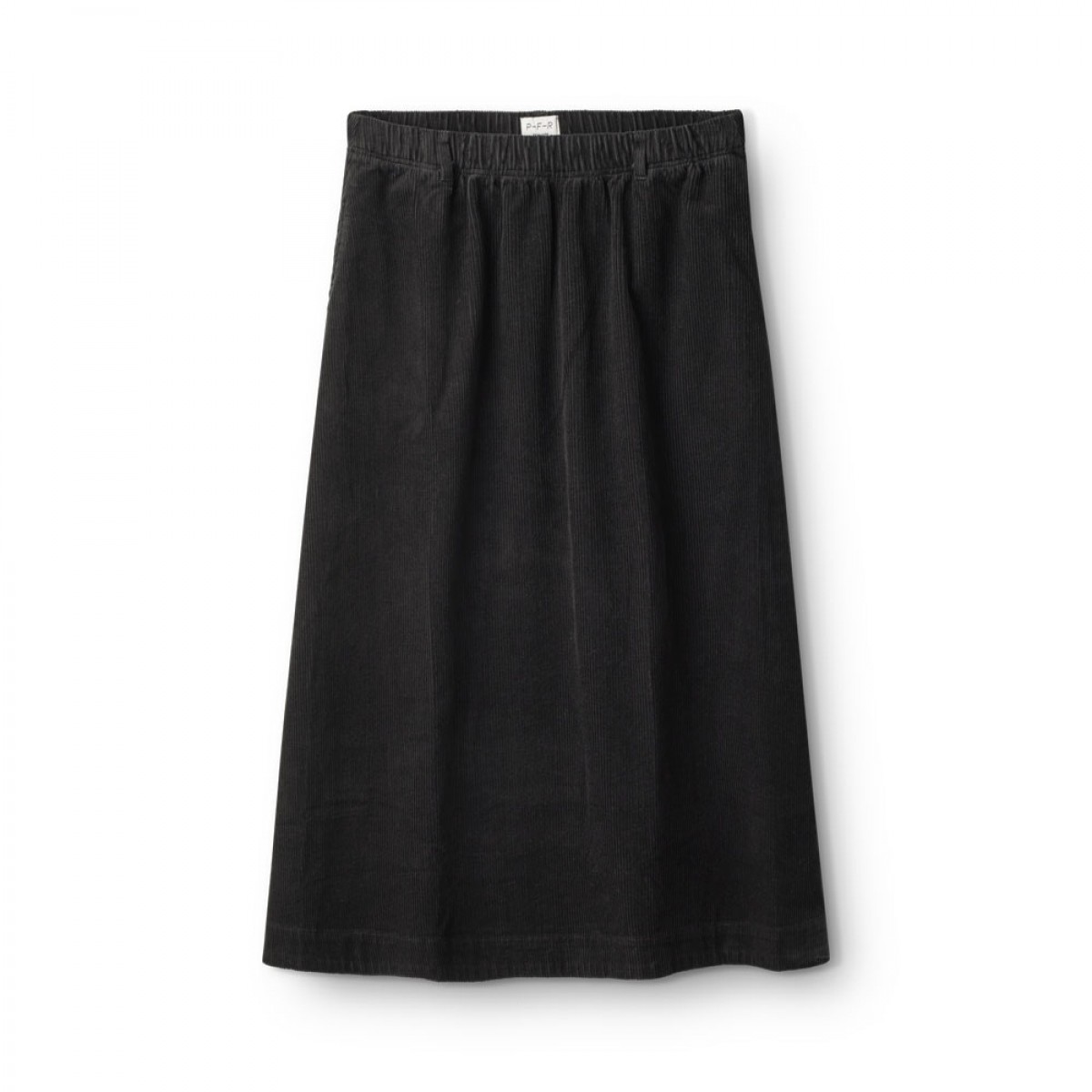 p-f-r olivia skirt corduroy - black