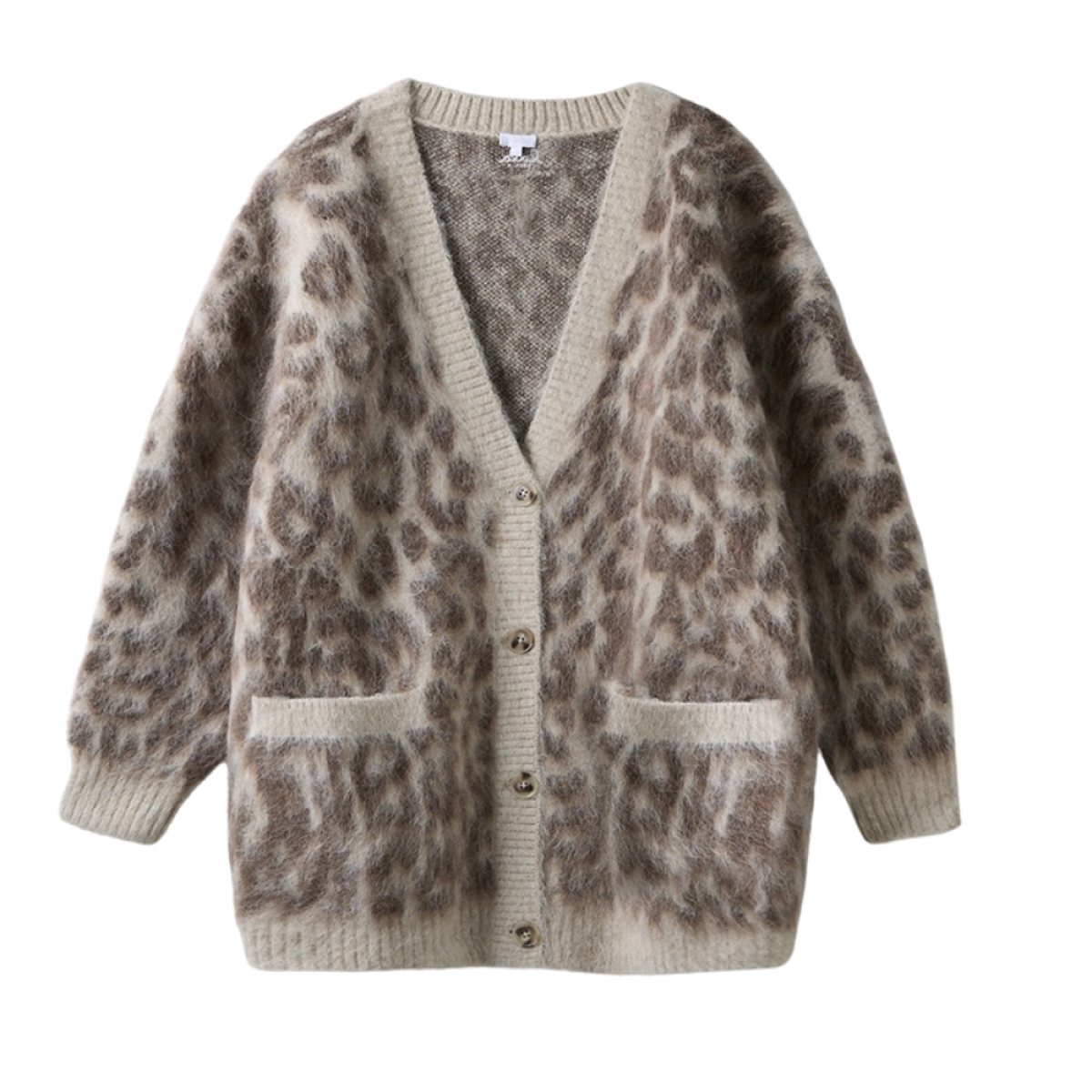 lala cardigan 1 alpaca blend - cream leo