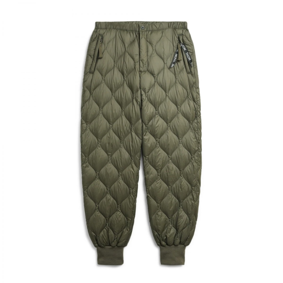 taion unisex military down pants - dark olive