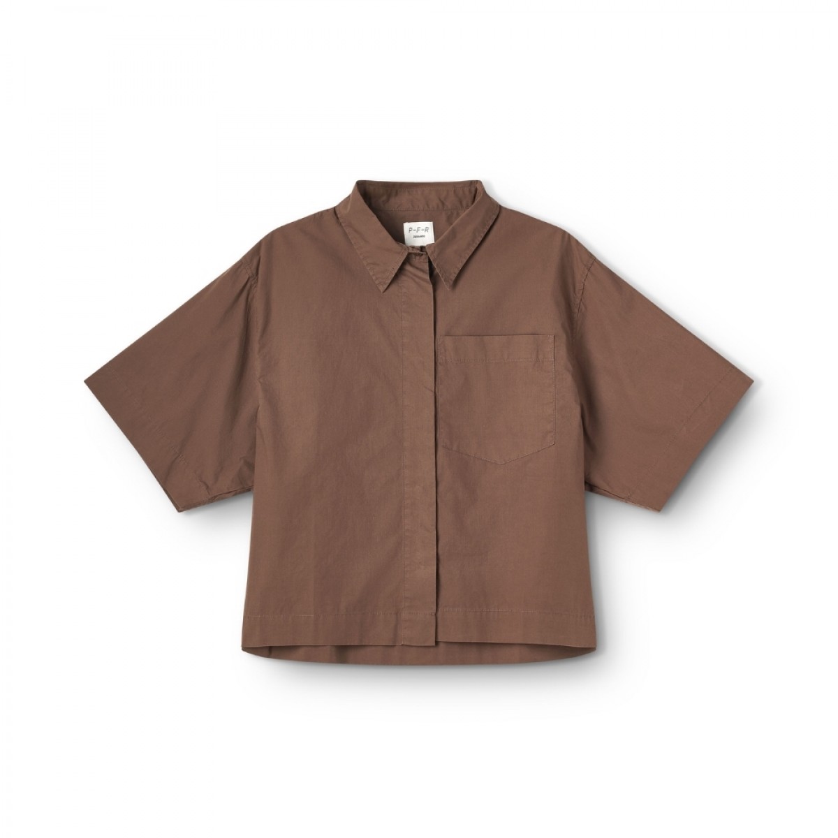p-f-r ss shirt - brown 