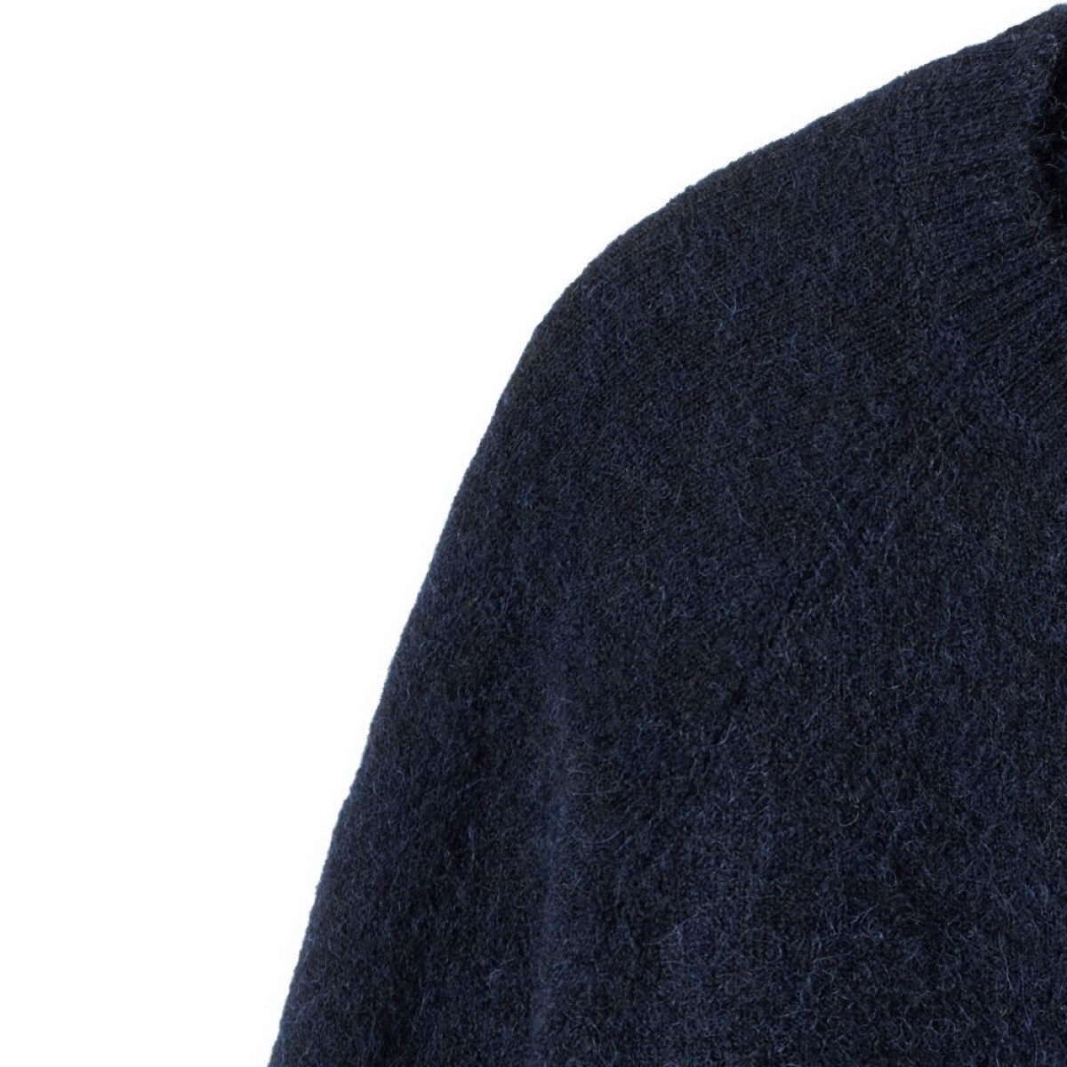 basic cardigan o-neck - navy - skulder
