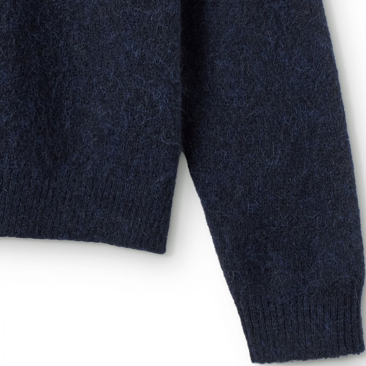 pullover oversize knit - navy - rib