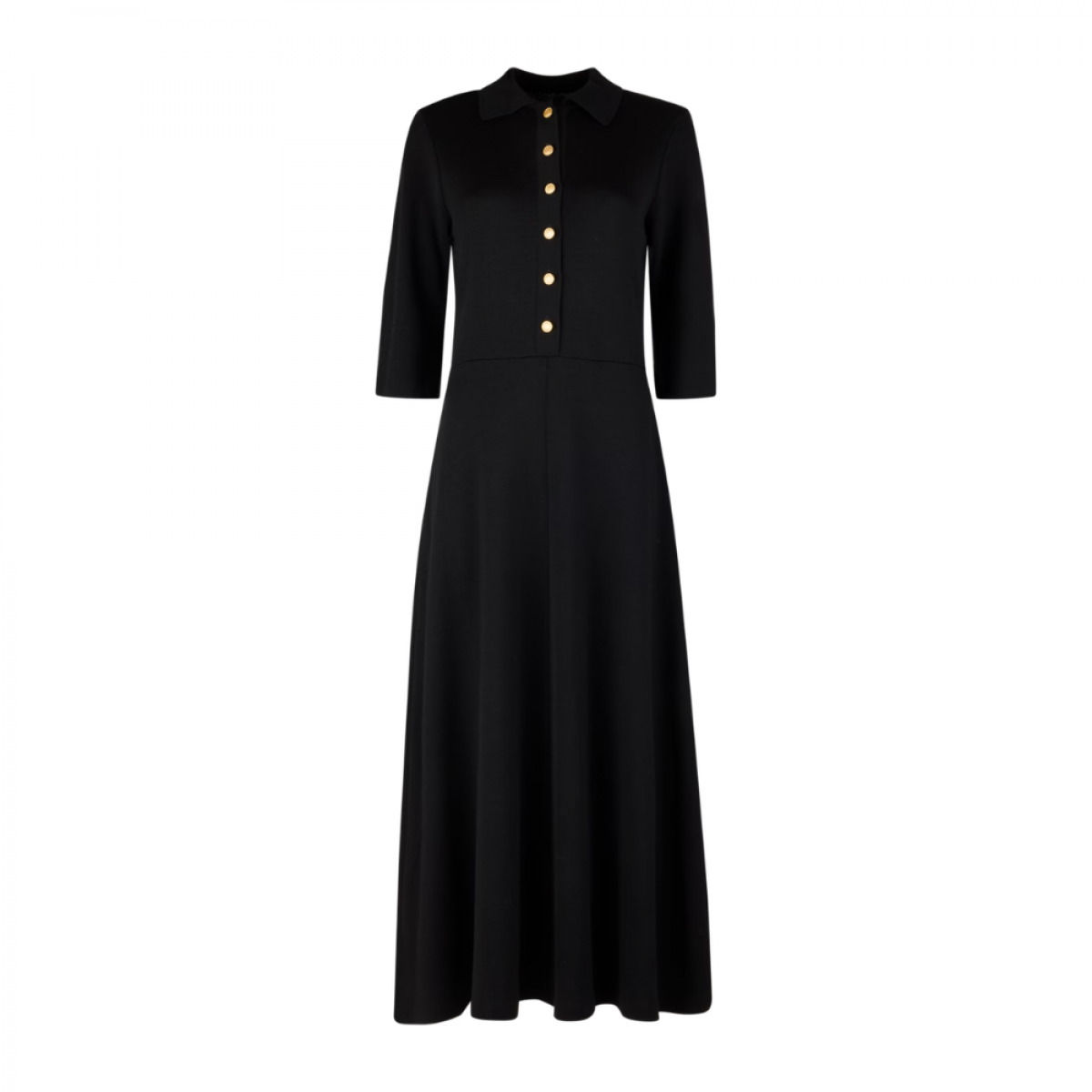 melany knit dress - black