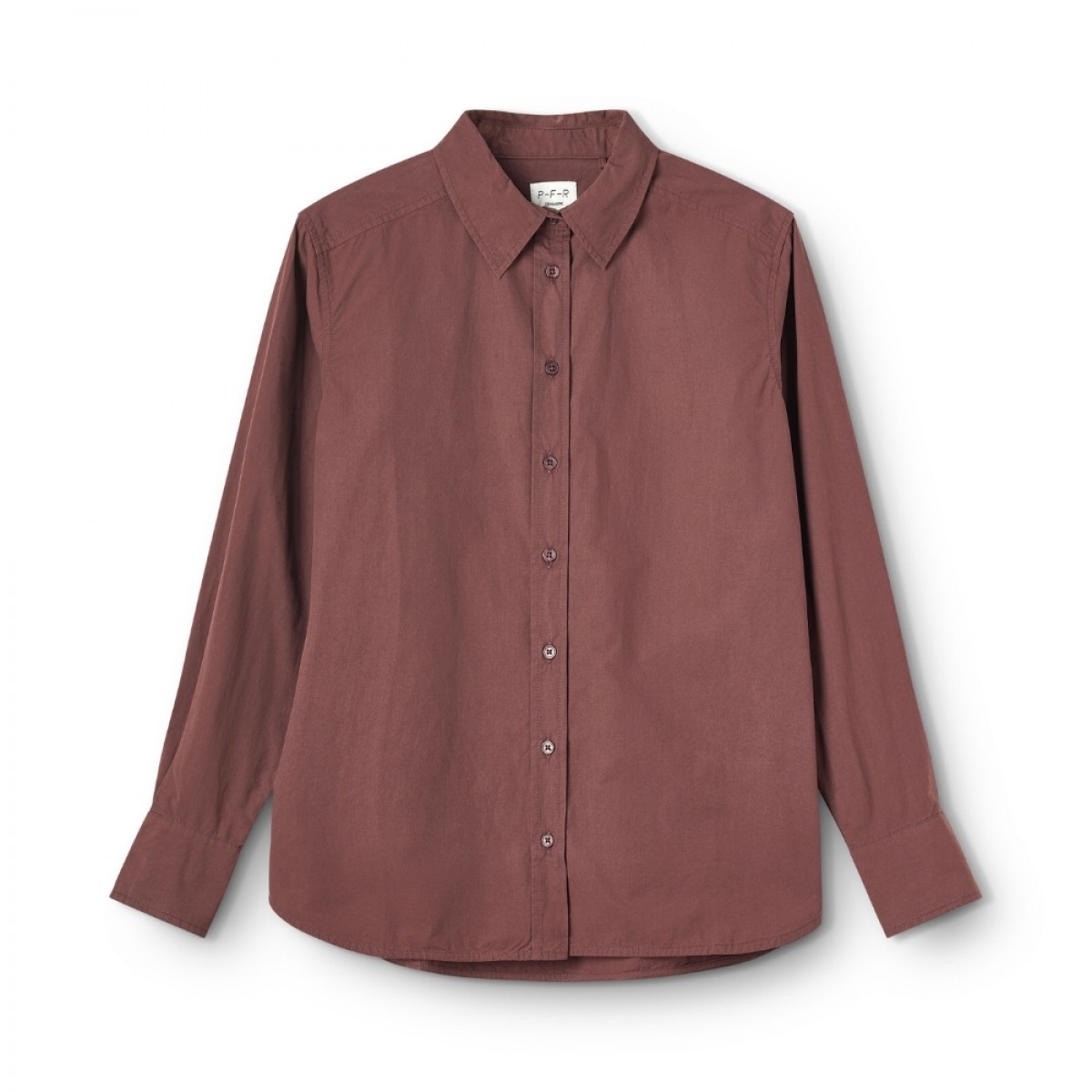 p-f-r liv shirt - burgundy