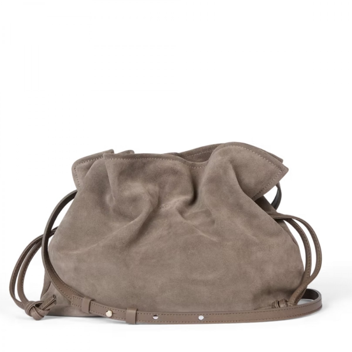 camilla bag large suede - elephant grey