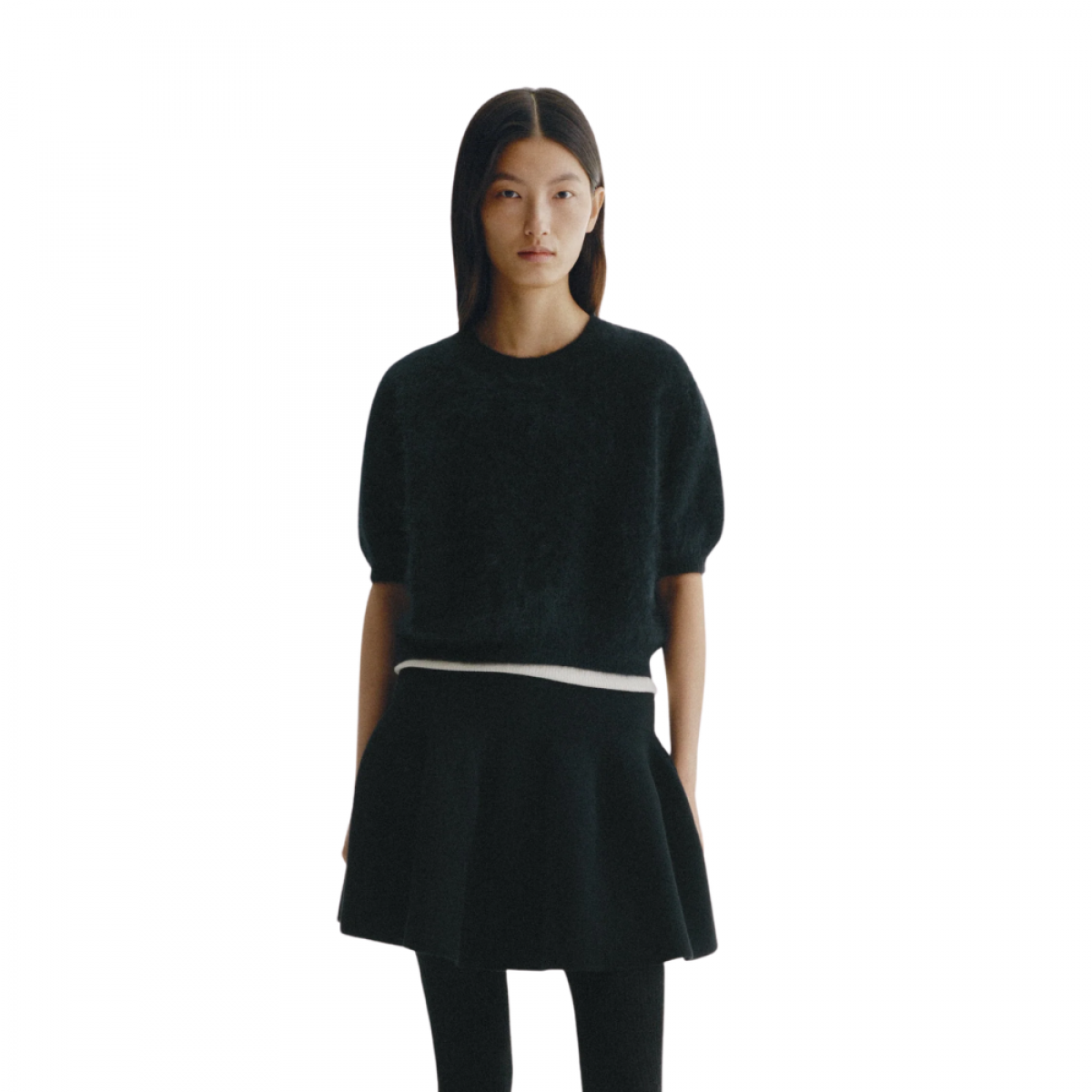lisa yang juniper sweater - black brushed