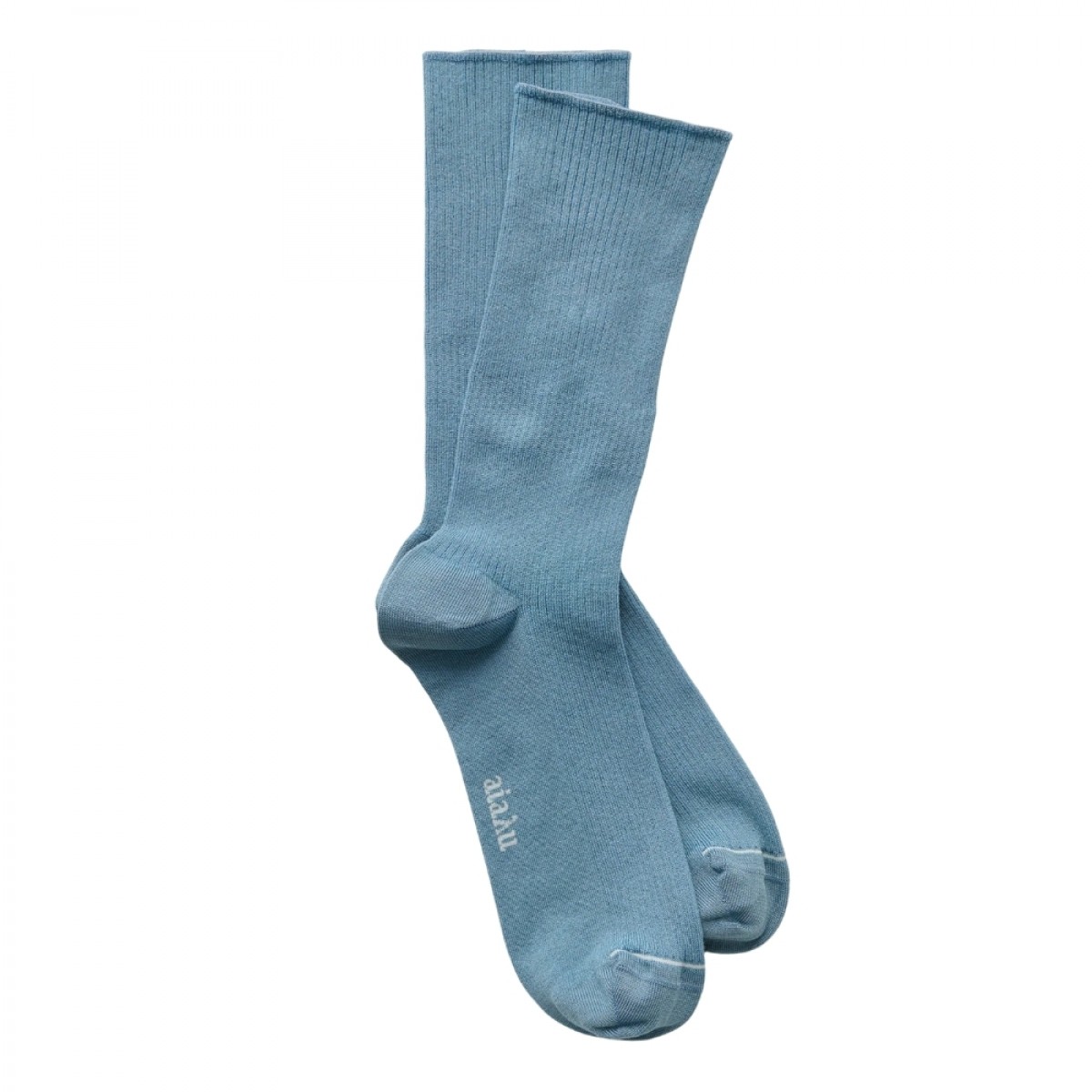 cotton rib socks - opal blue