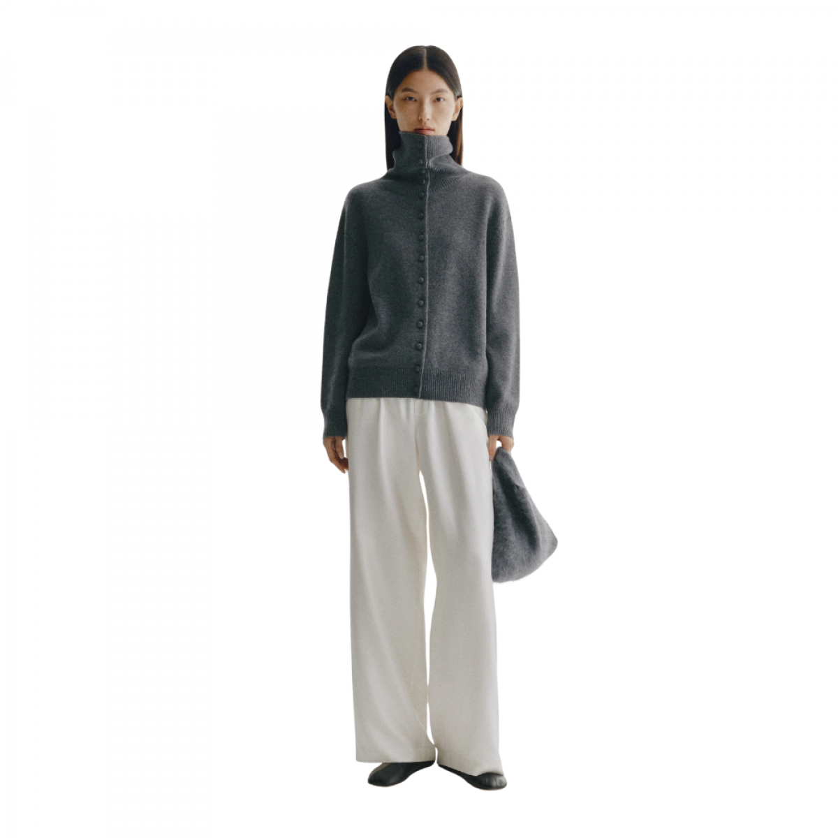 lisa yang denie cardigan - graphite - look