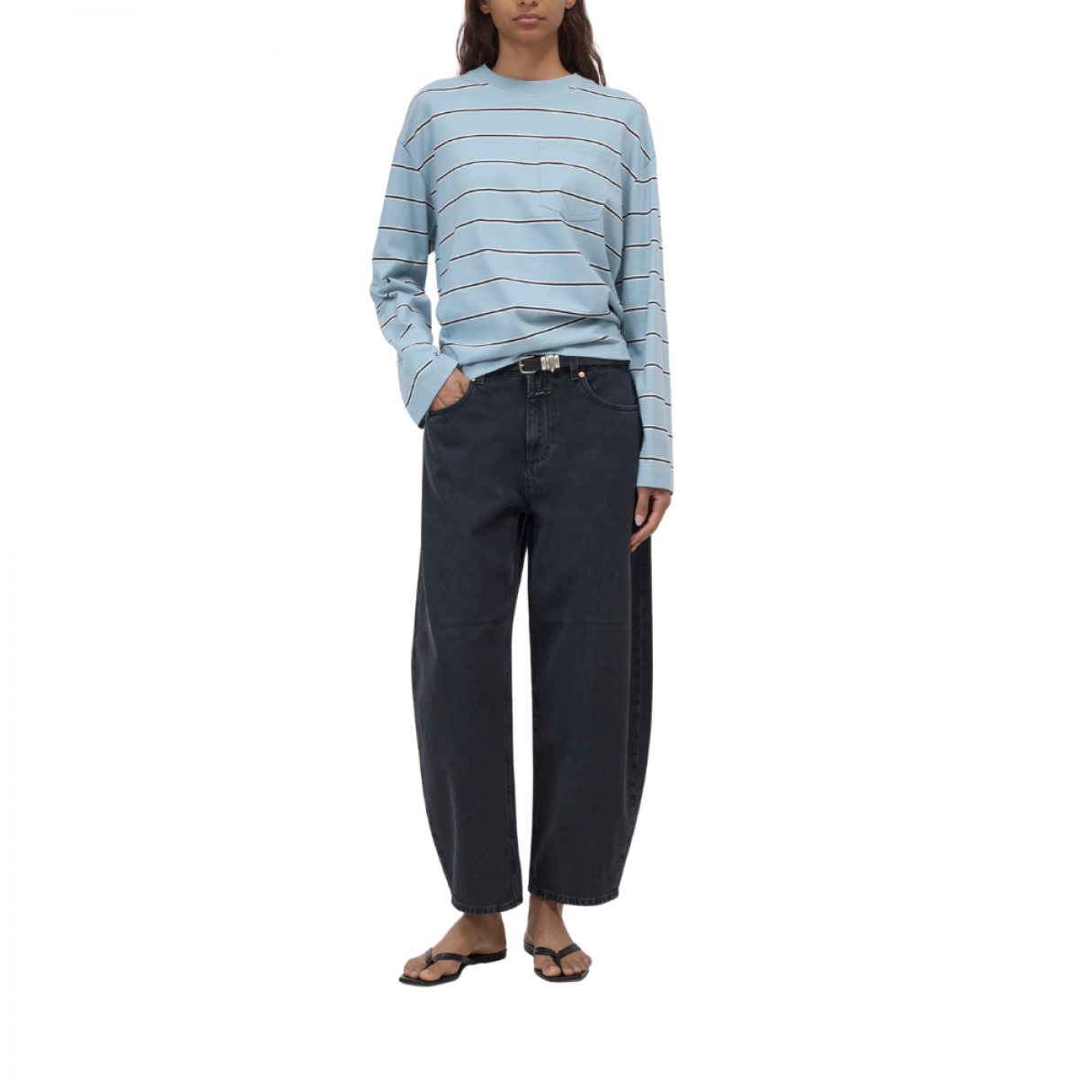 closed jazzie jeans - black - model front