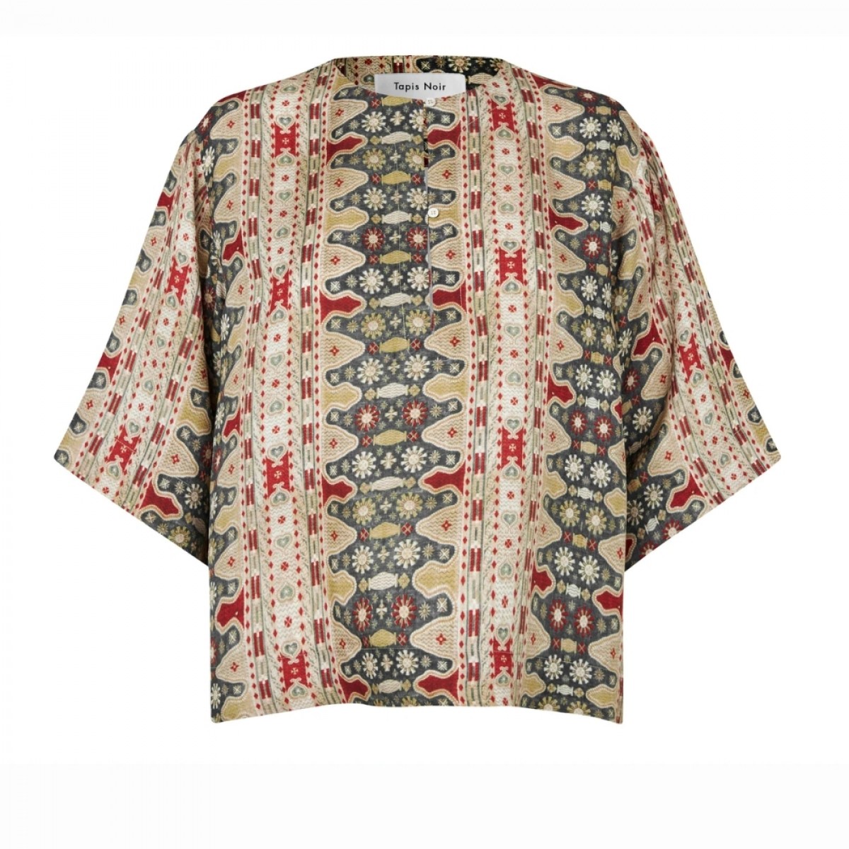 cali silk top turqouise - green 