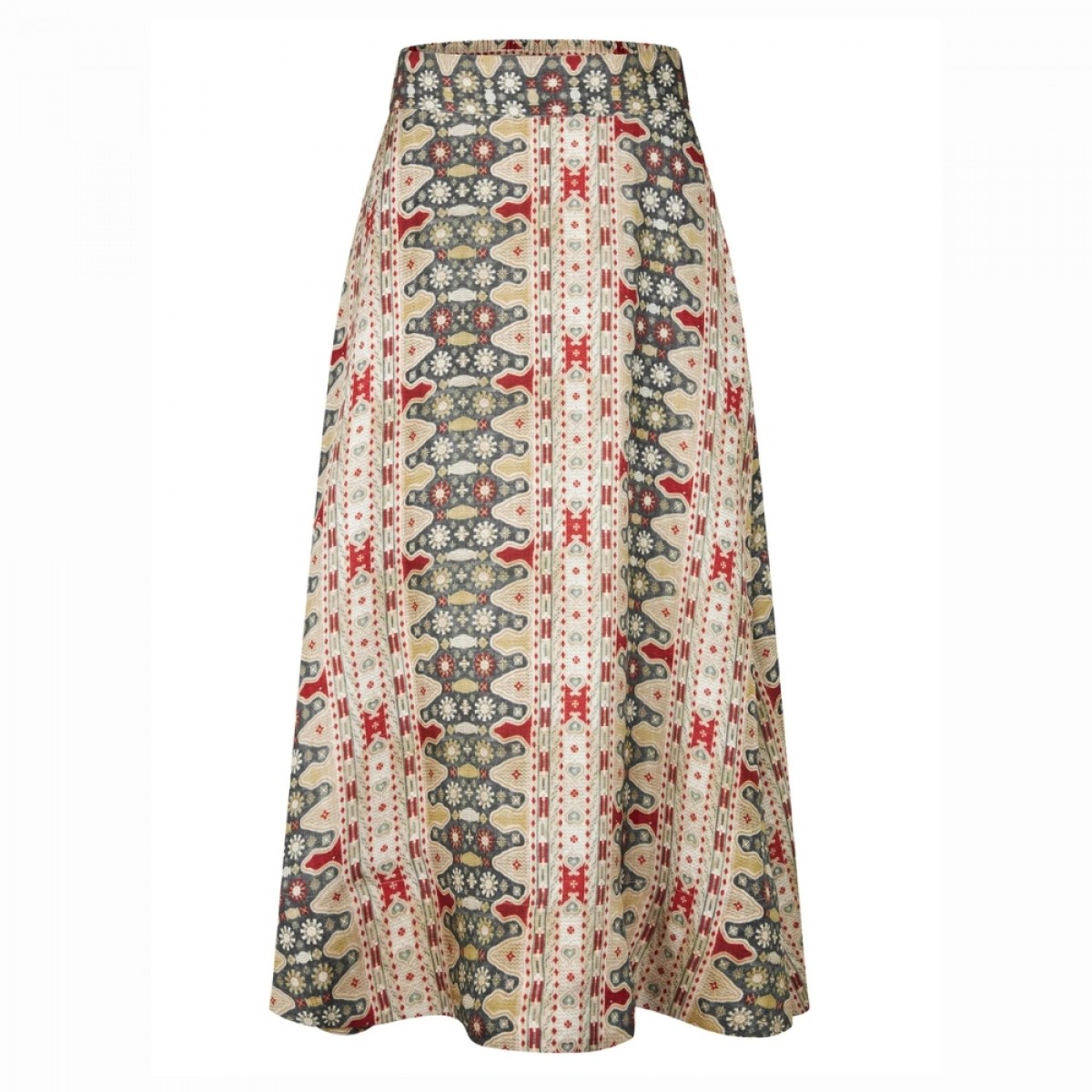 caroline silk skirt turquoise - green 