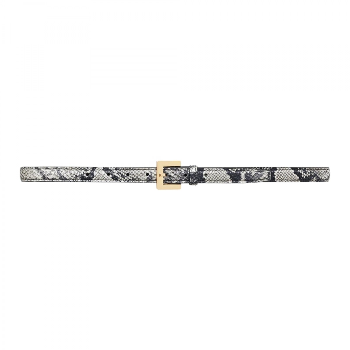 anine bing nicola belt - black and white snake
