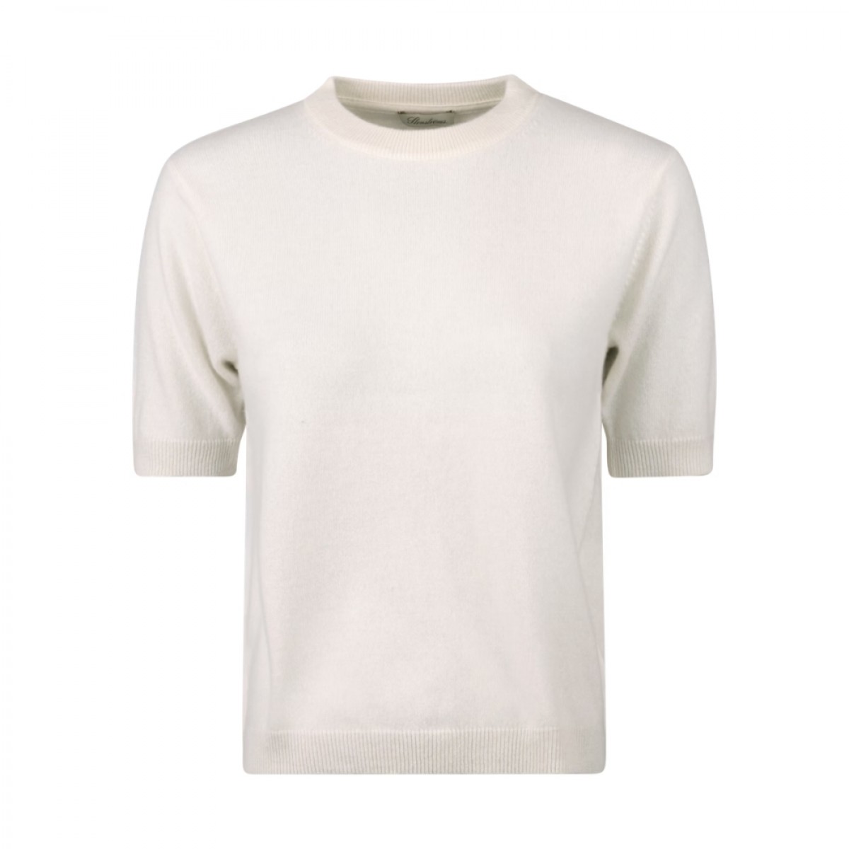 janet short sleeve knit - off white - front