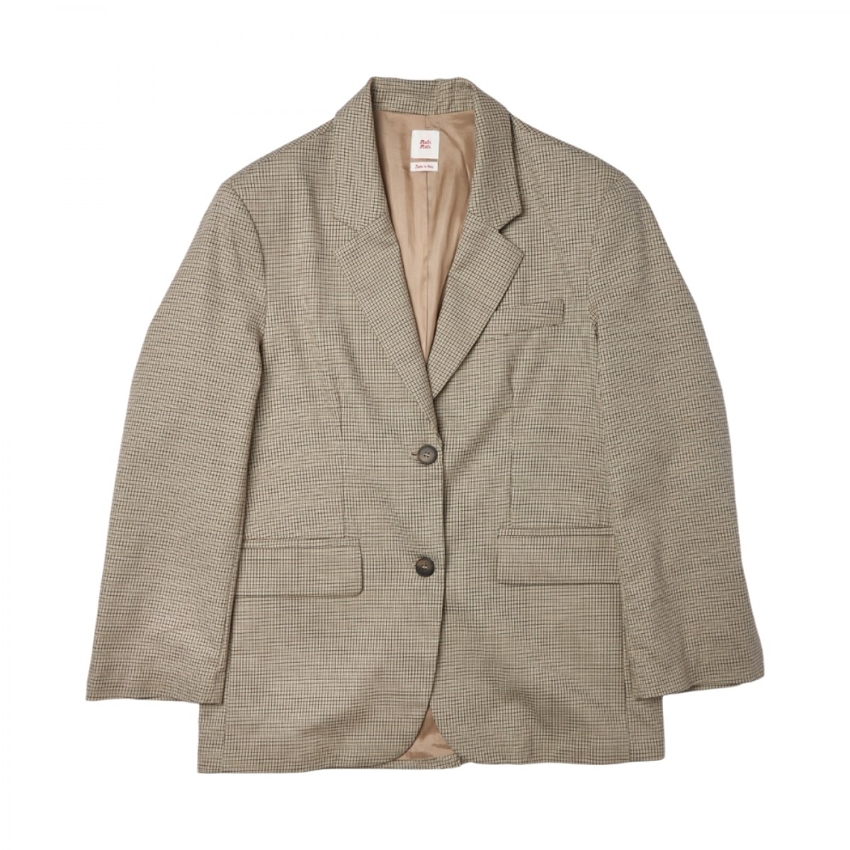 mati mati alberte blazer - beige check