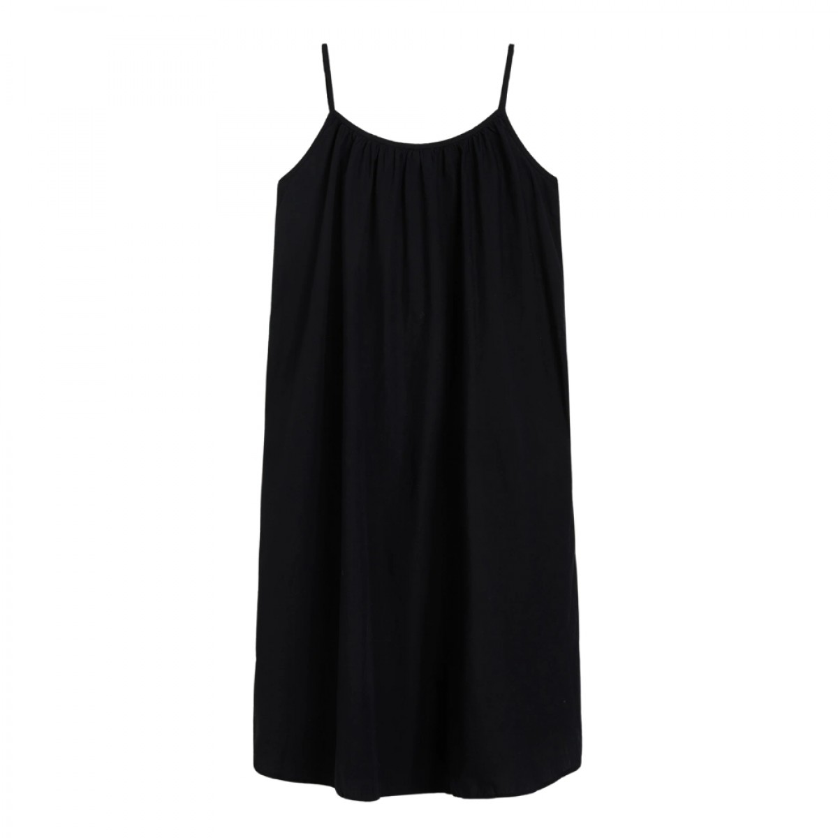 aiayu strap dress - black navy - front