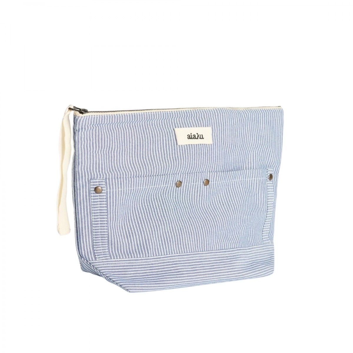 aiayu pouch pocket striped - mix blue boy