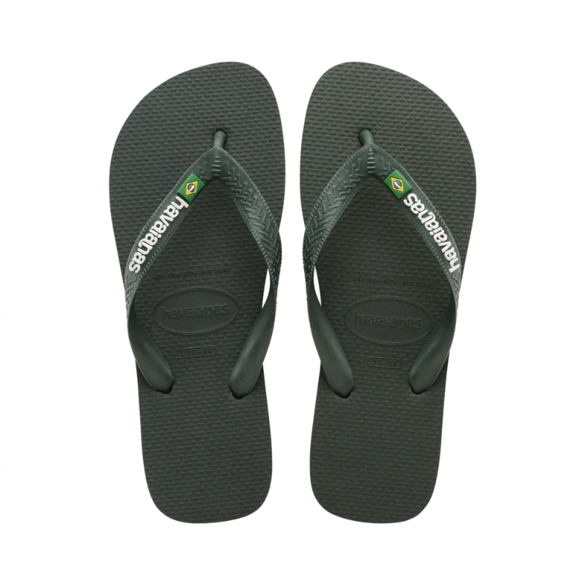 havaianas brasil logo - green olive