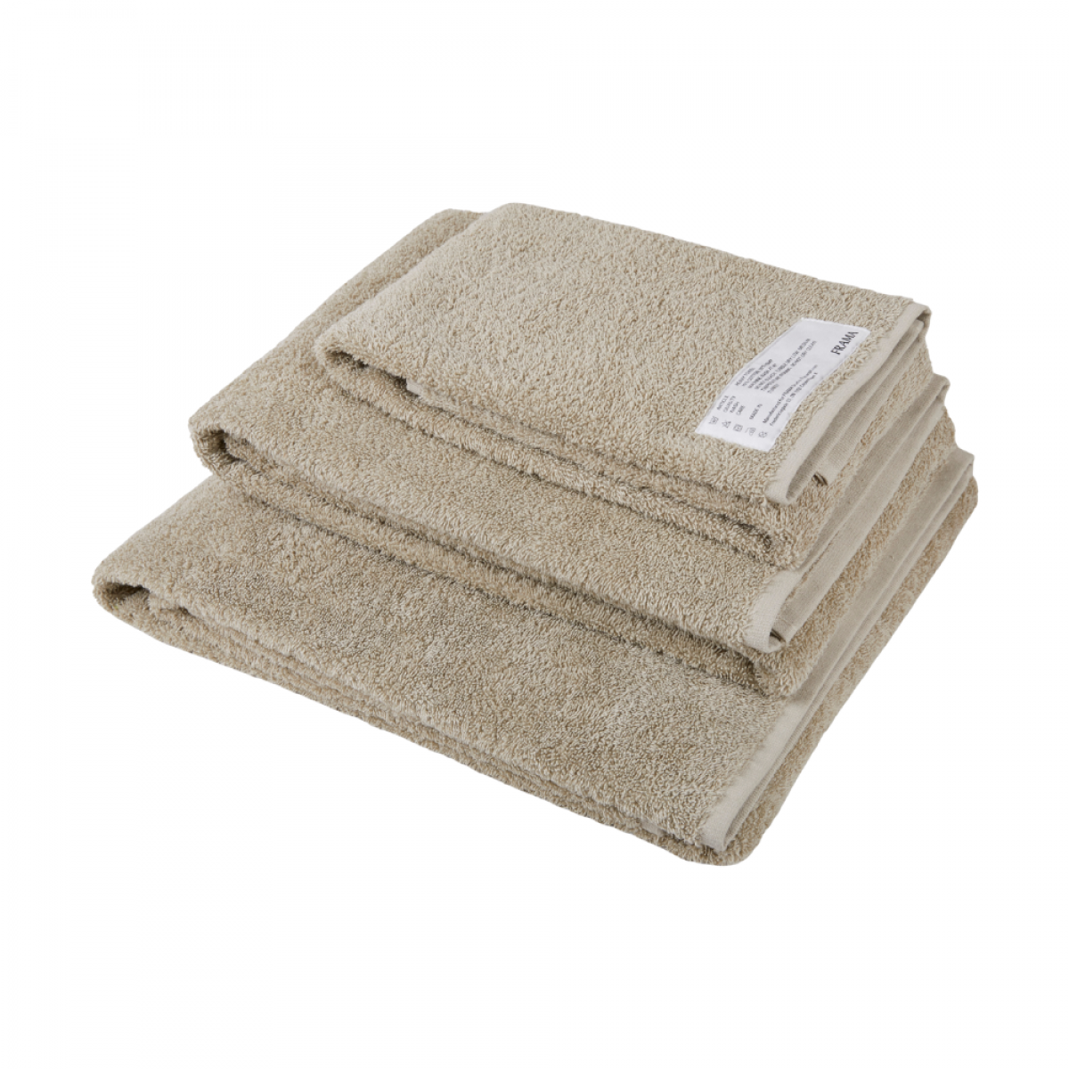 frama heavy towel set - sage green