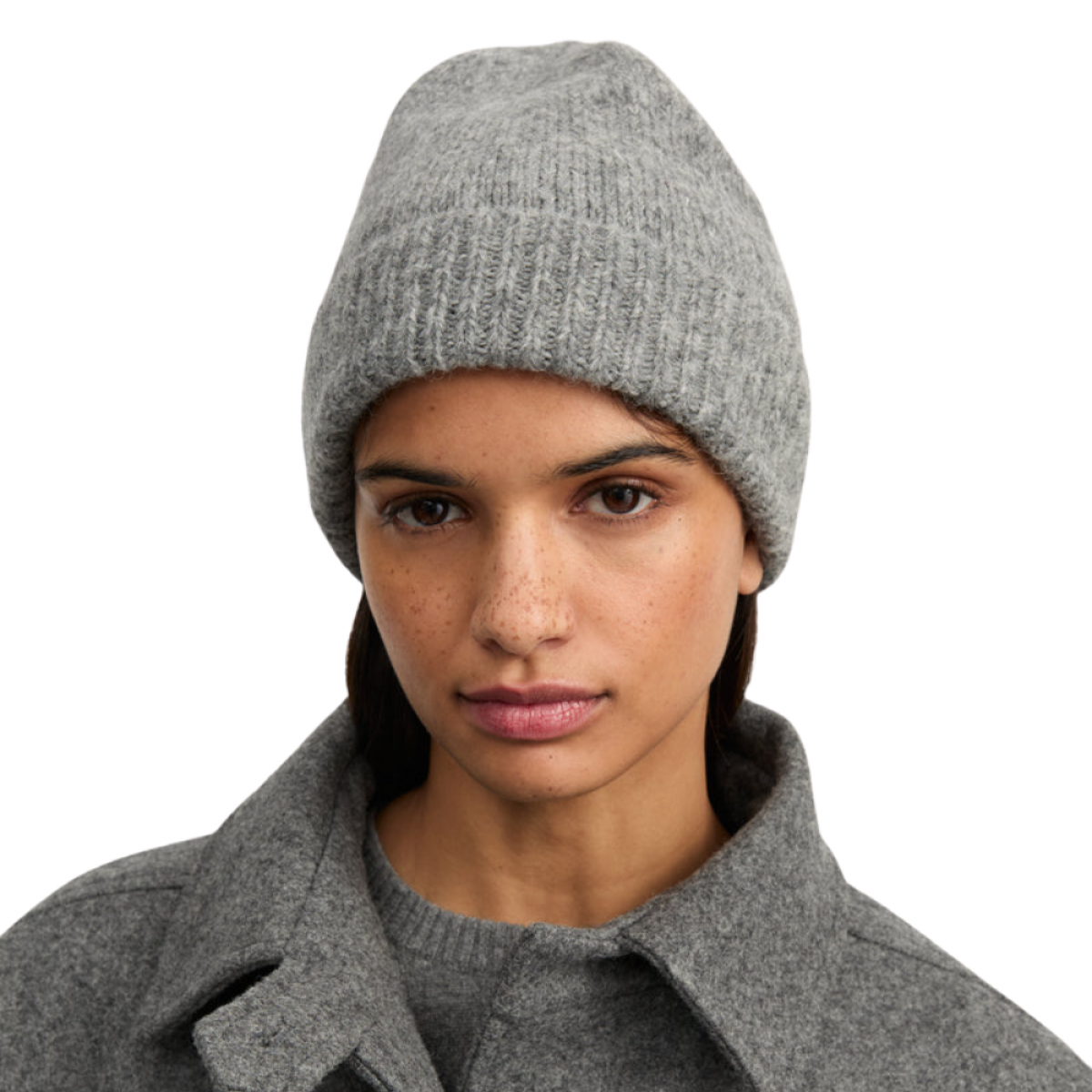 aiayu baby beanie - pure light grey