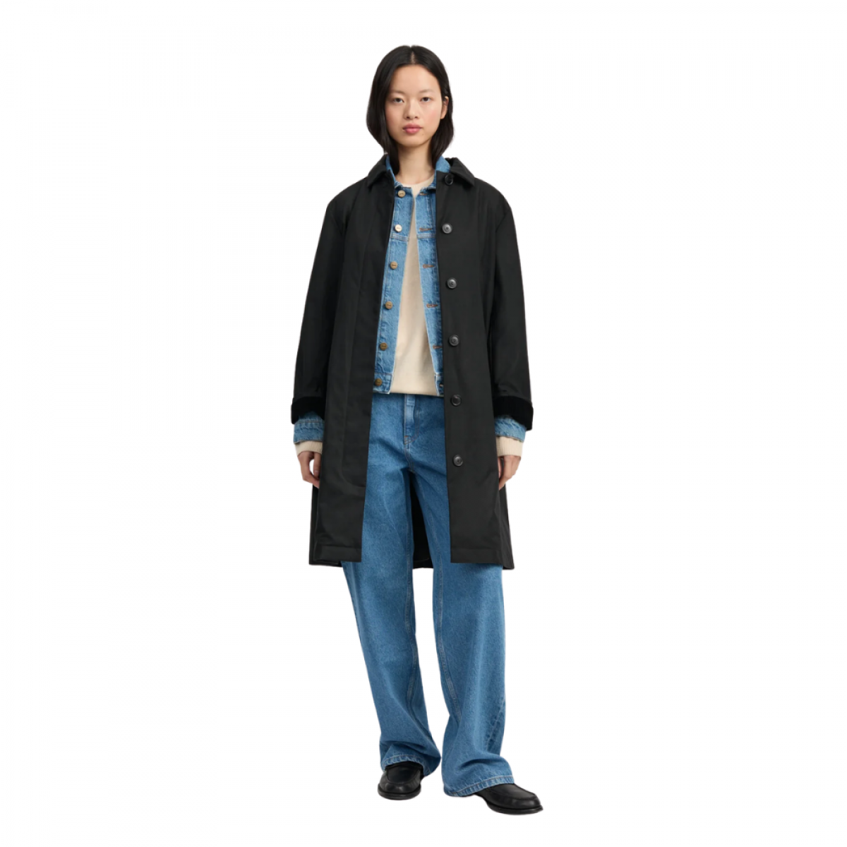 noor coat oil - black