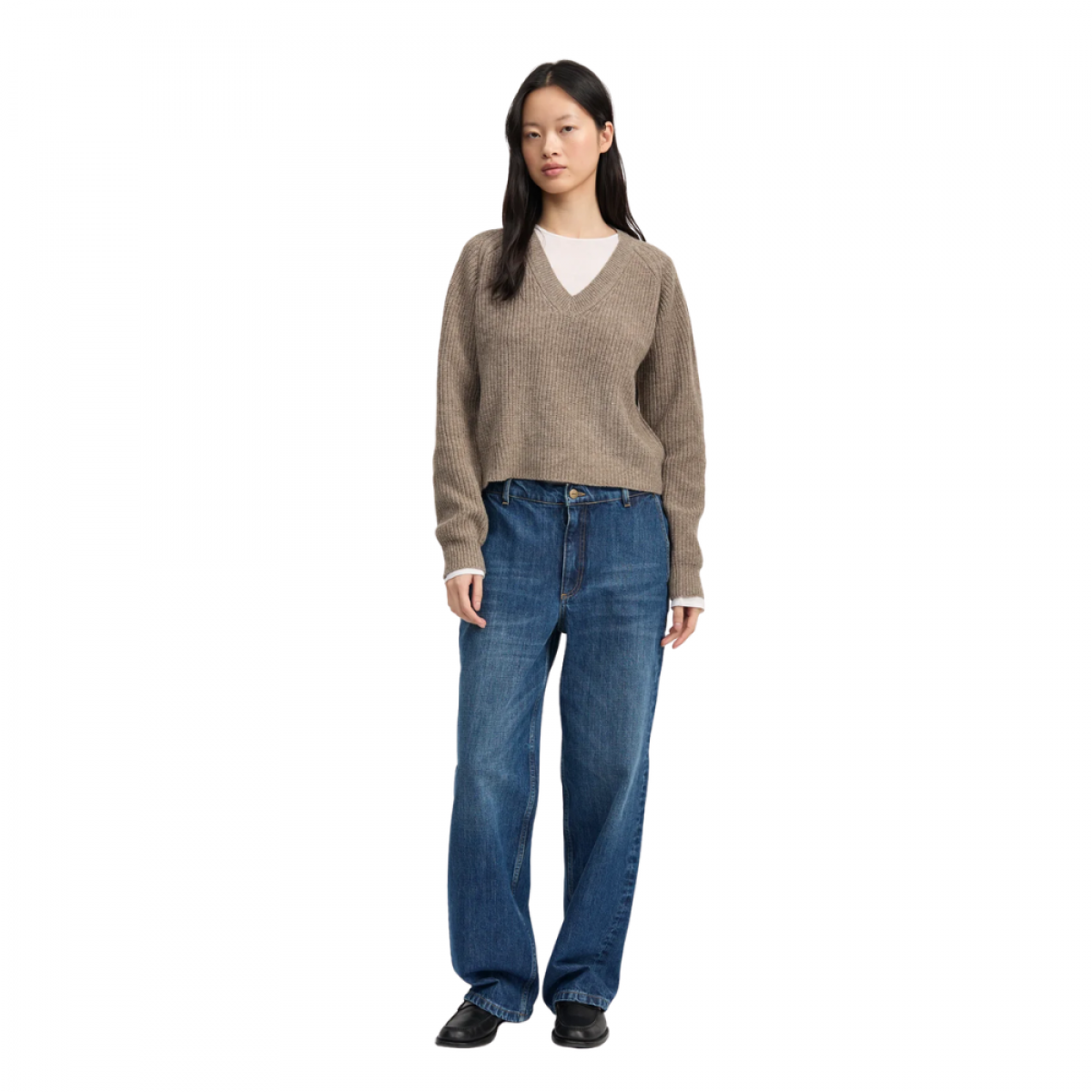 aiayu tocho knit - pure soil - look
