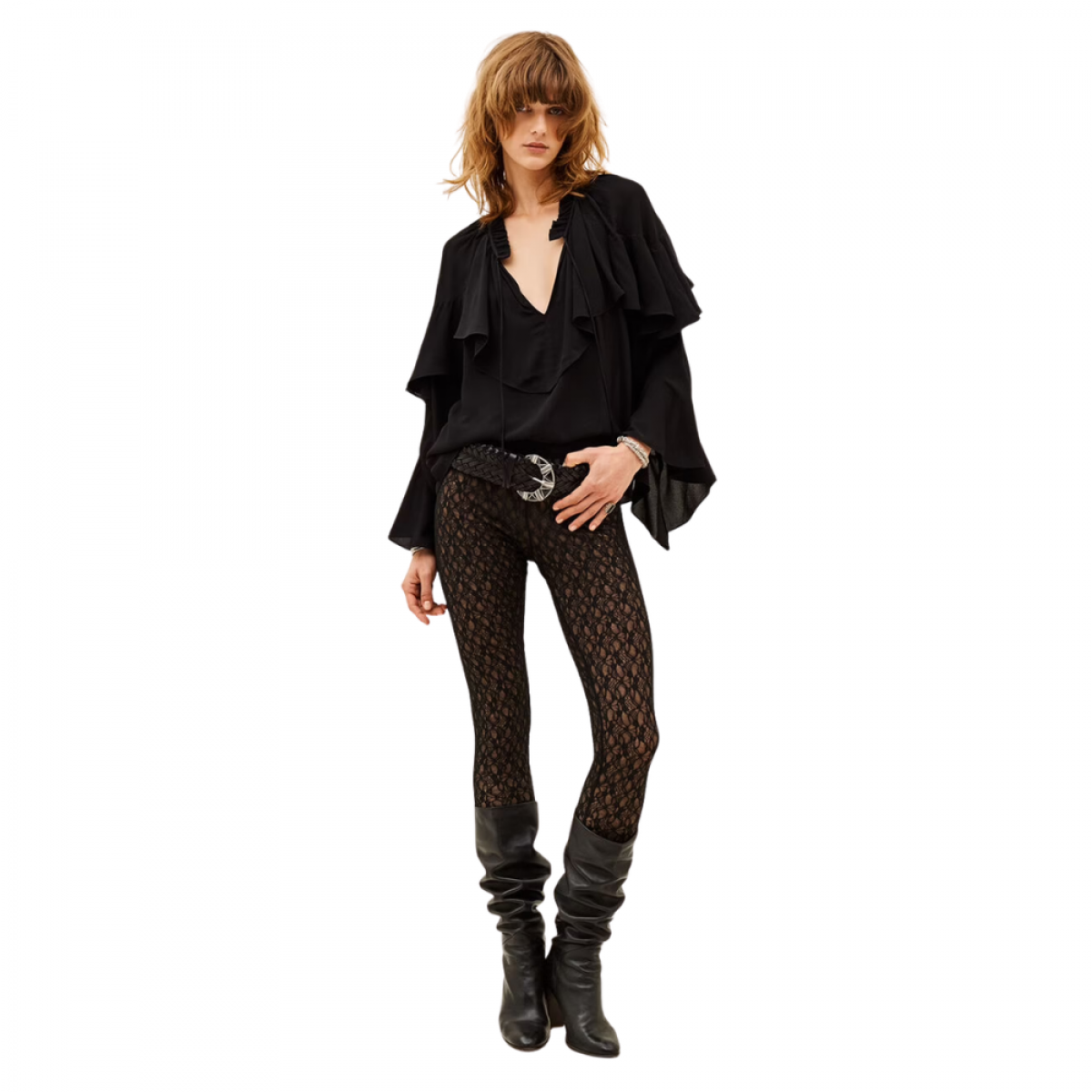 blouse betty - black - look