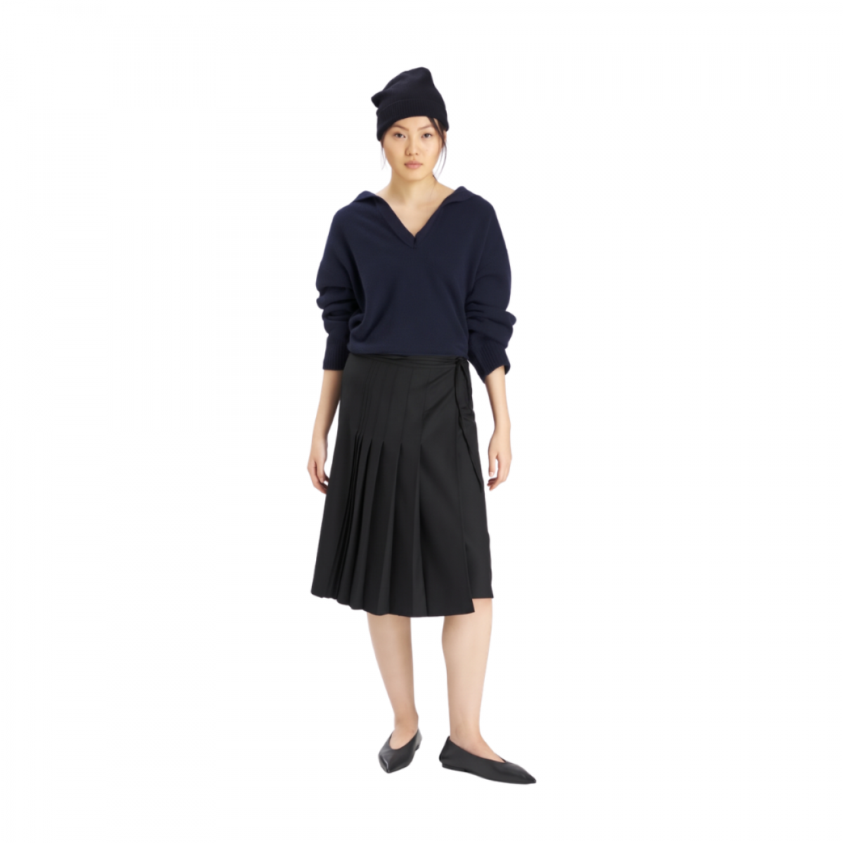 gonna telma skirt - black - model front