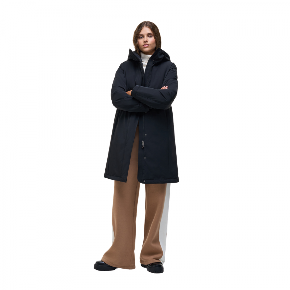 colmar hoodie jacket three-layer - black - look