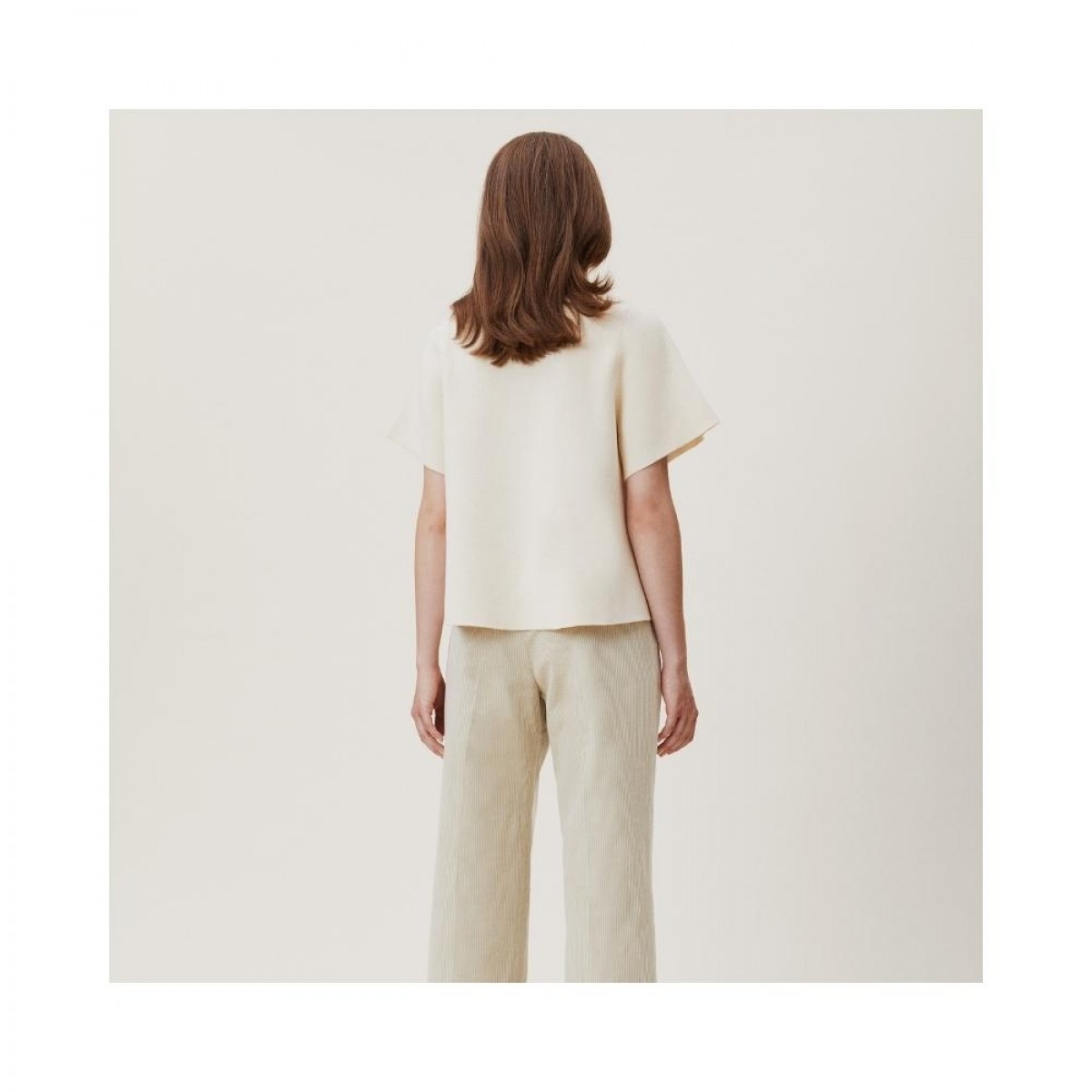 tilly blouse - white asparagus - model ryg
