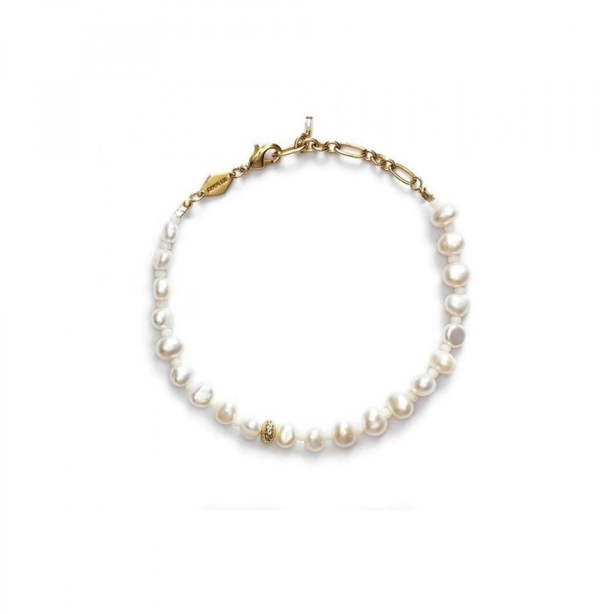 anni lu stellar pearly bracelet - gold - front