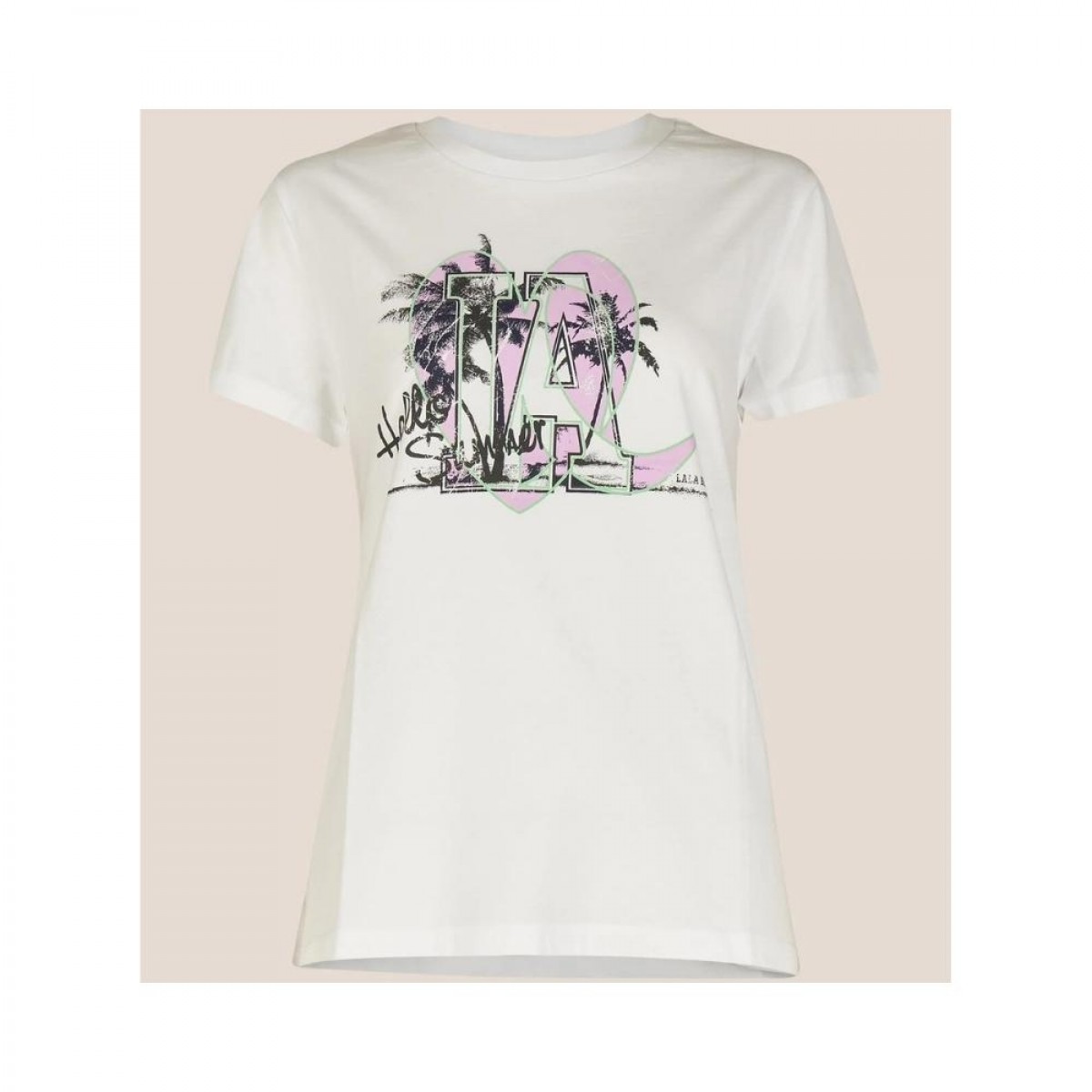 t-shirt cara beach - white - front