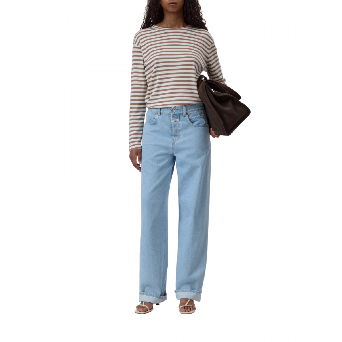 closed basic longsleeve - hazel beige - look