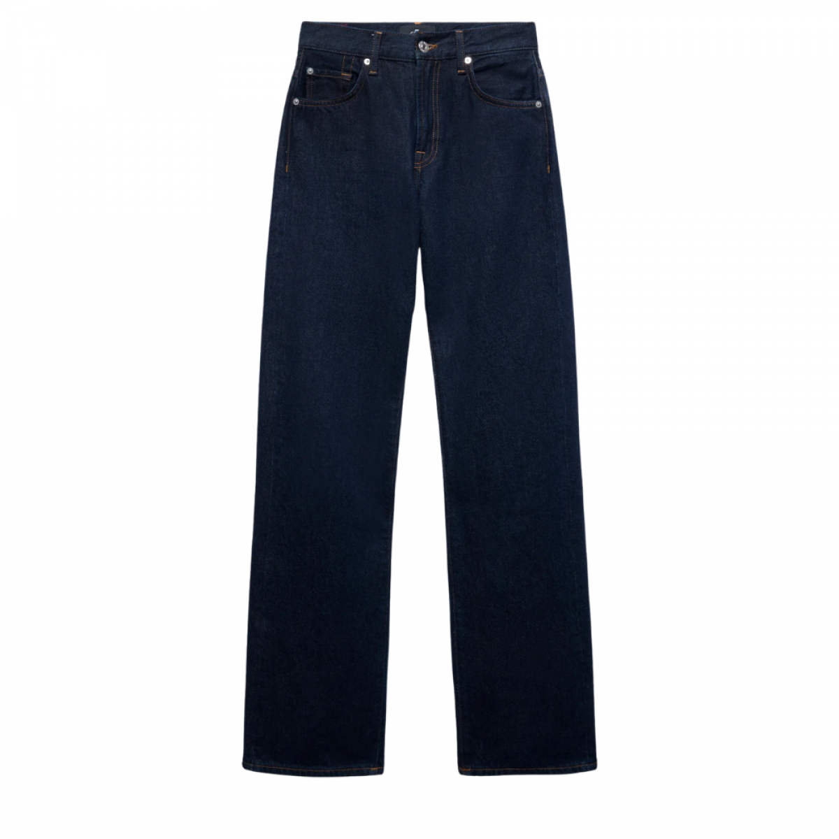 tess trouser iron blue - dark denim - front