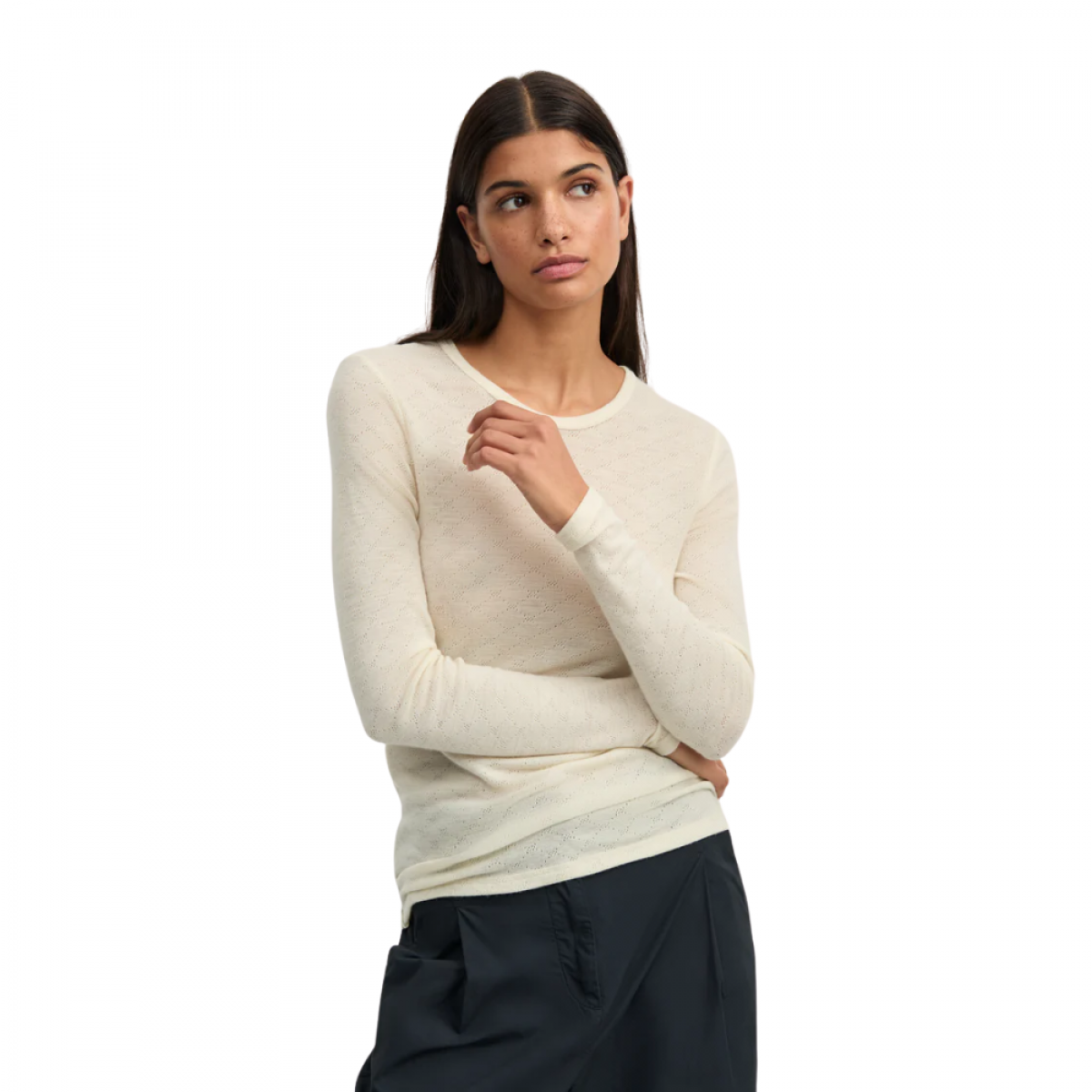 aiayu lumae long sleeve - pure ecru