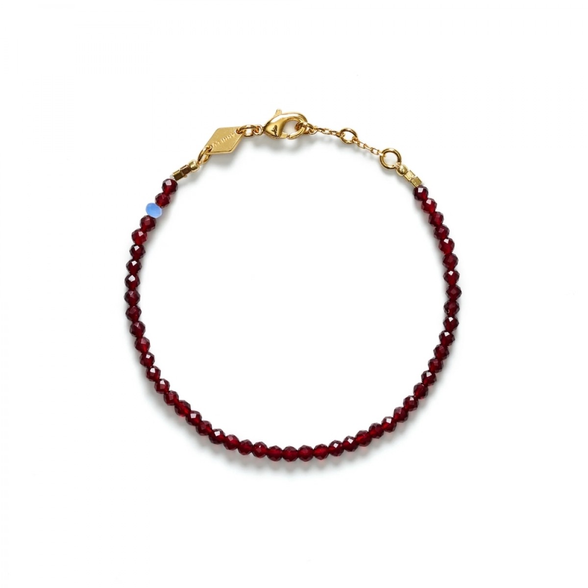 anni lu tan line bracelet - deep burgundy