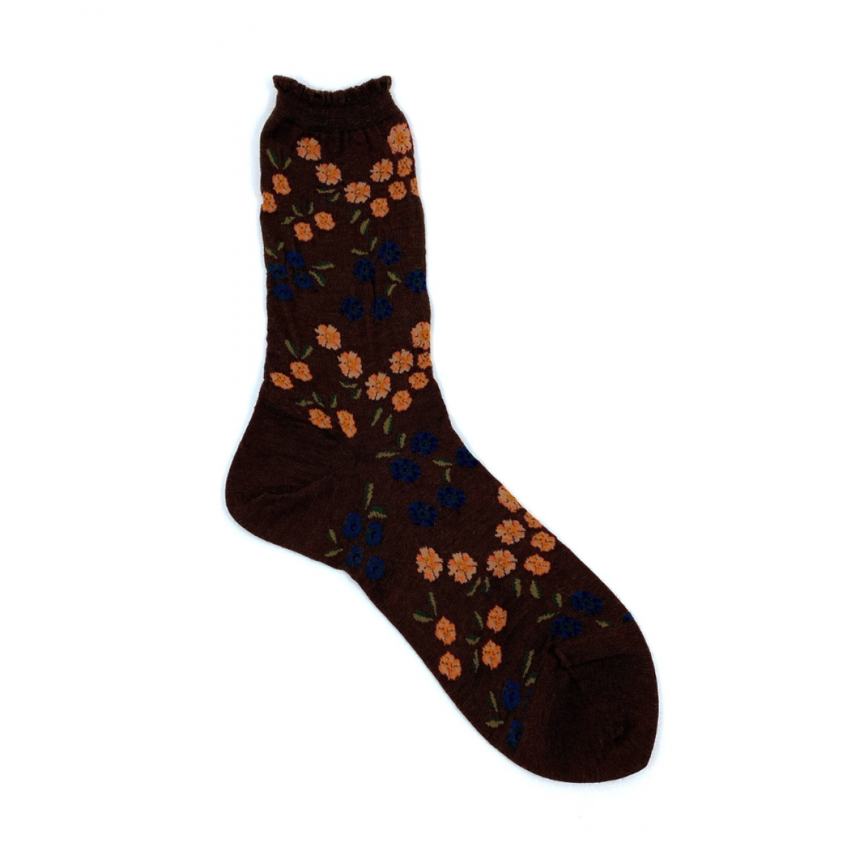 antipast tiny flowers - brown