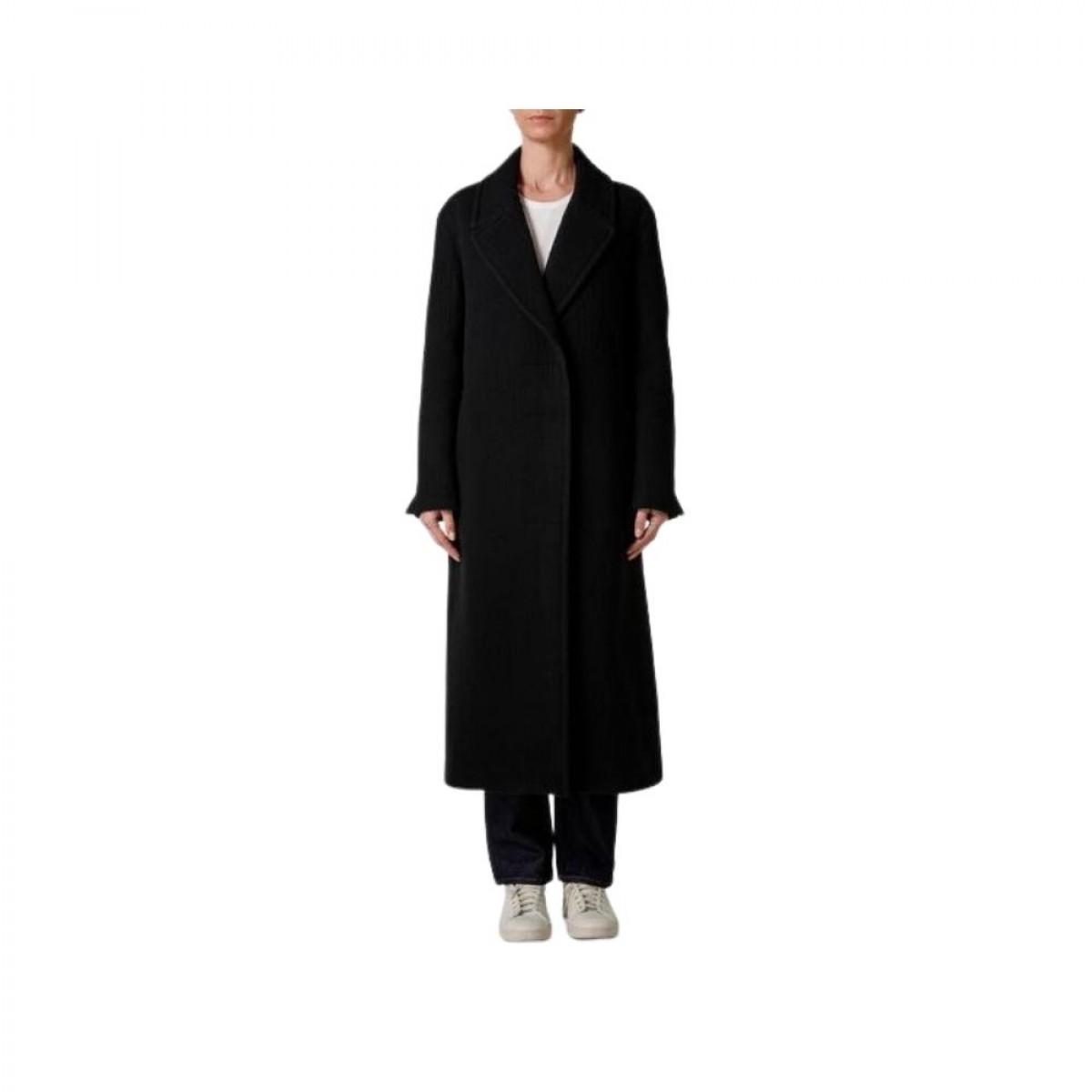 coat pomandére - black - front