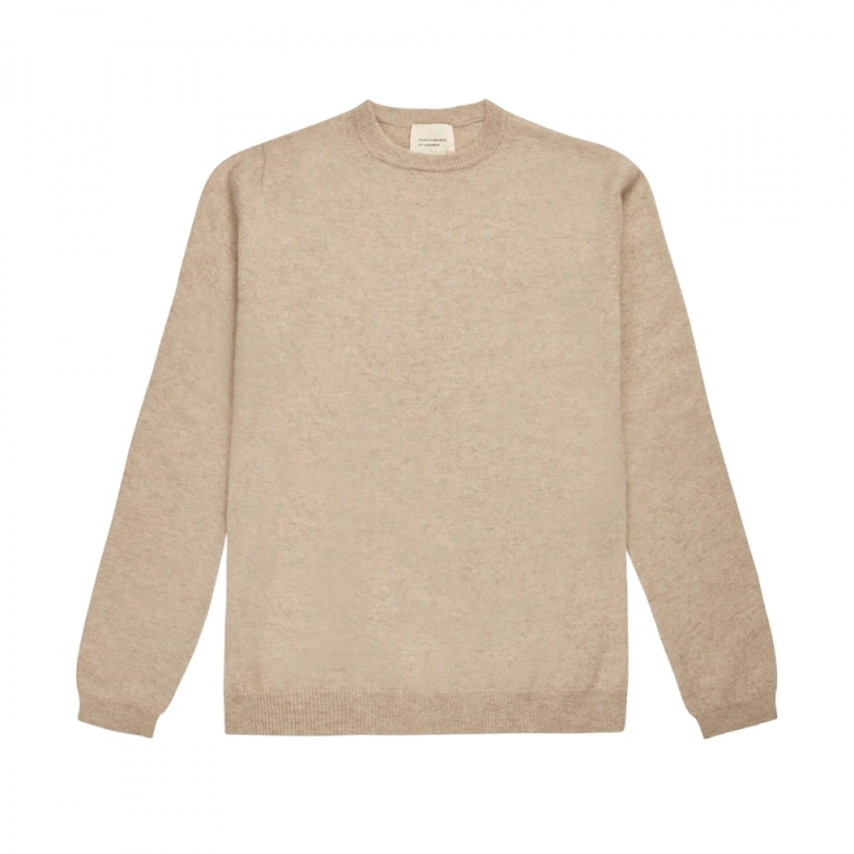women´s fitted roundneck - sand
