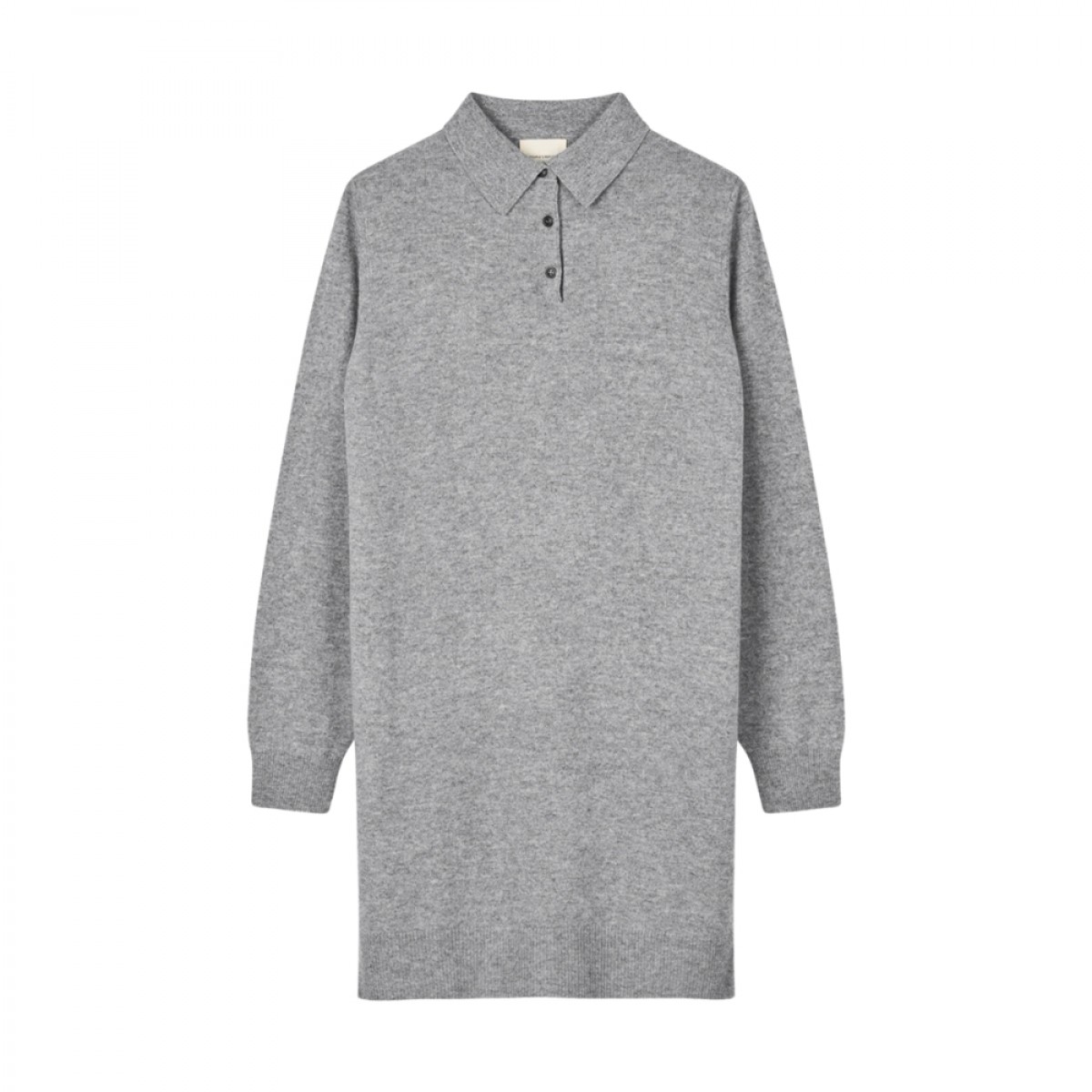 women´s polo dress - heather grey light 