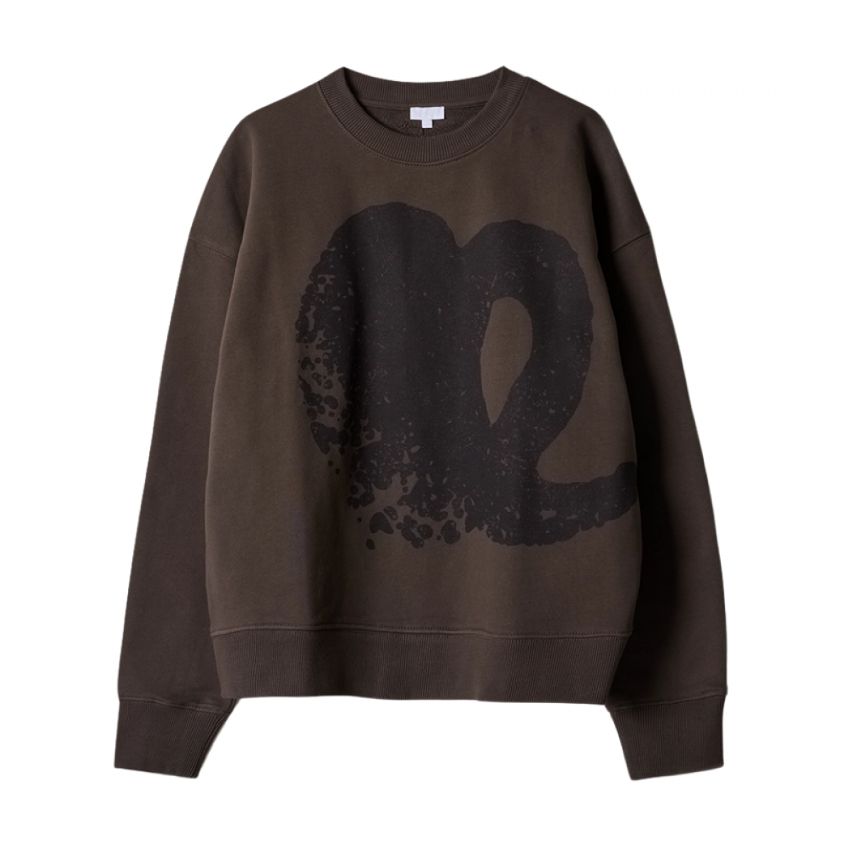 lala sweatshirt 3 brown black heart - brown