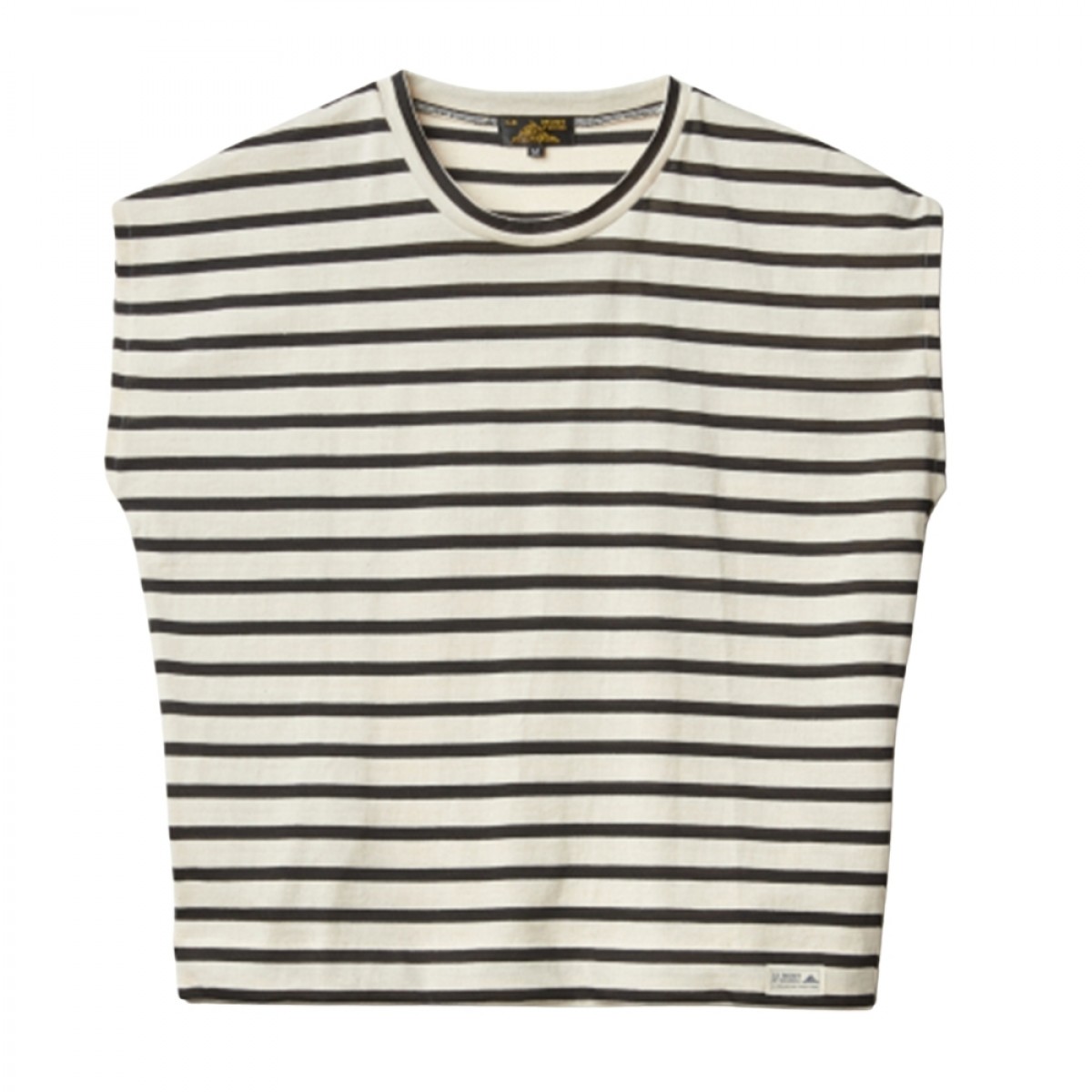 theoxane mariniere tank top - offwhite black