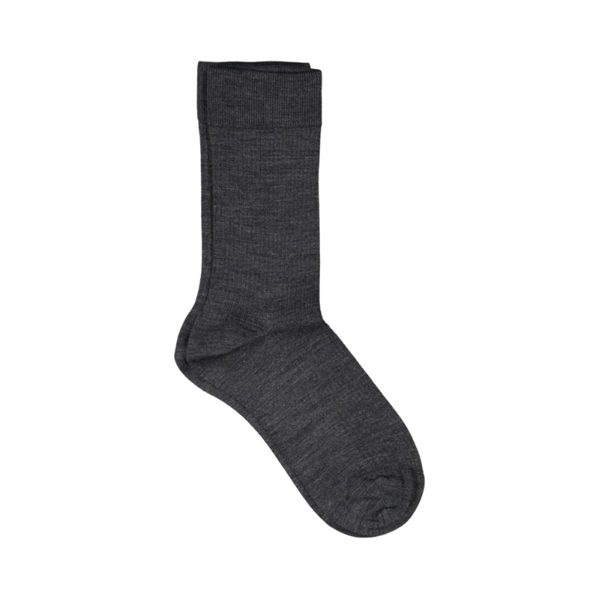 mrs. merino fine sock - dark grey
