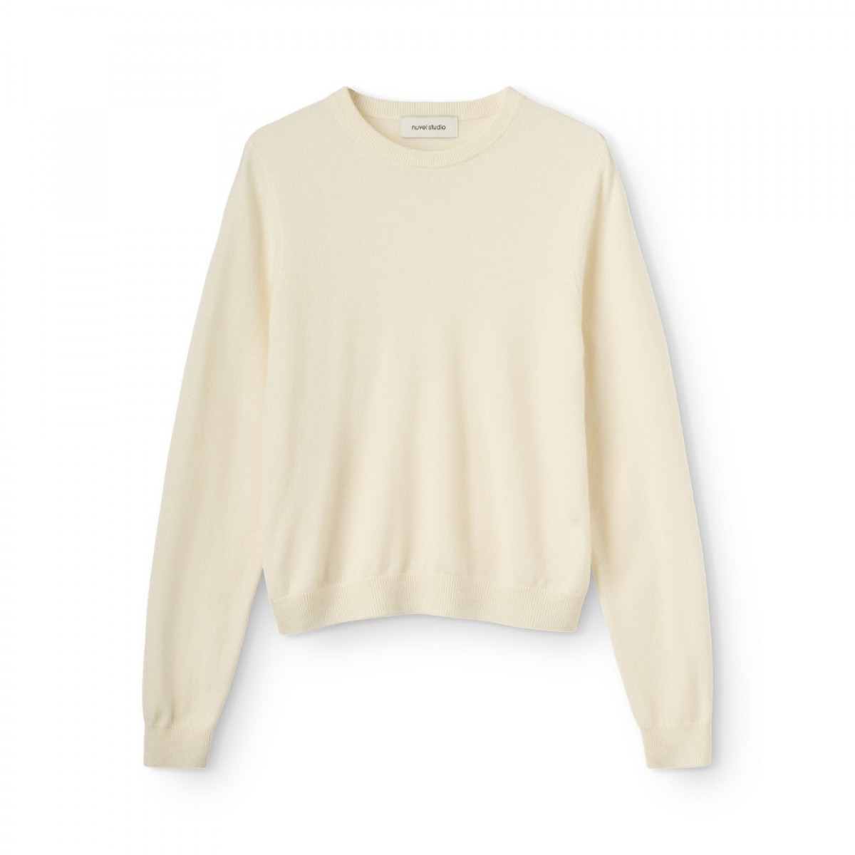 basic cashmere o-neck - off white