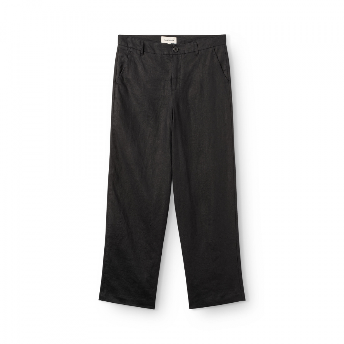 kerte pant linen - black