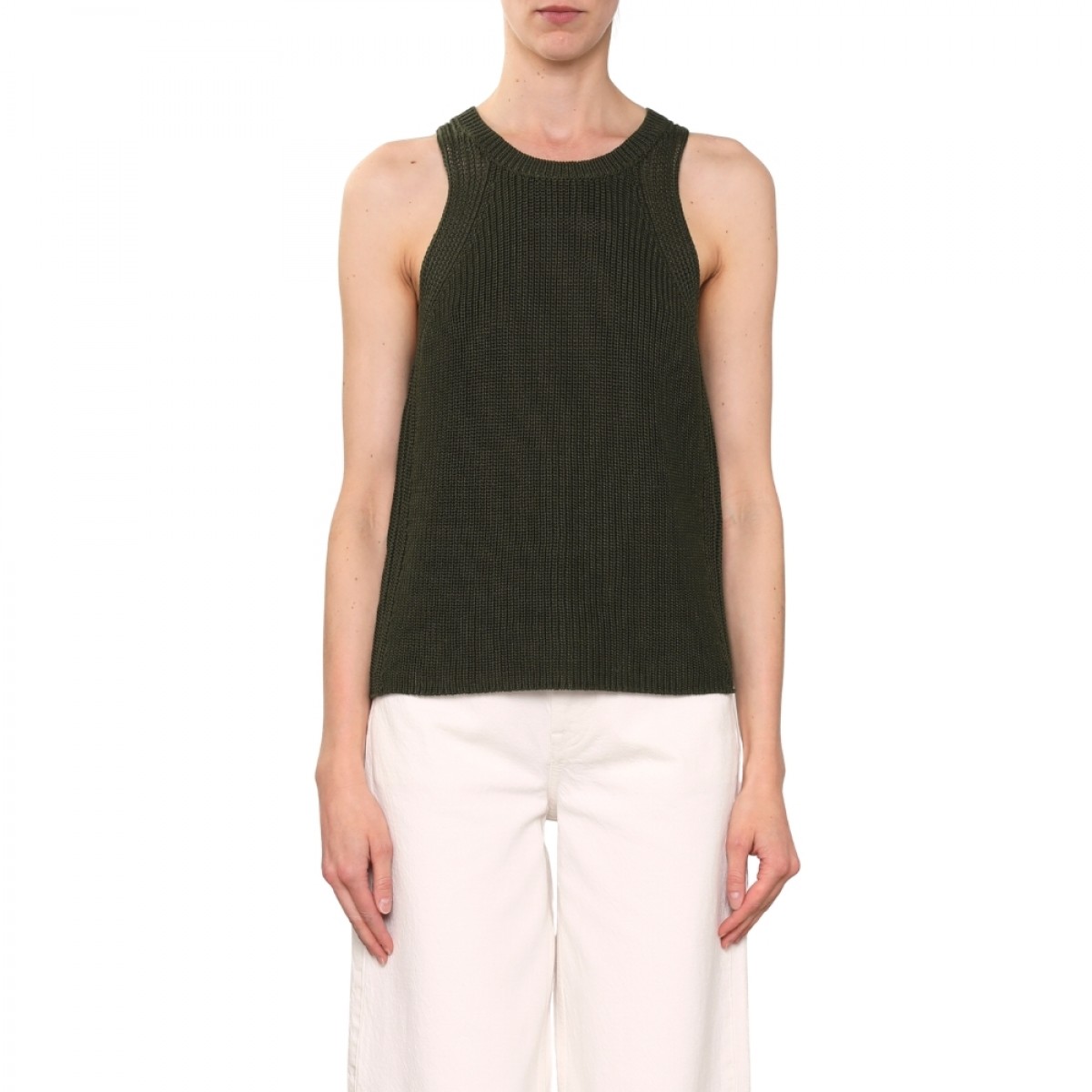 eiko knit top - kaki 