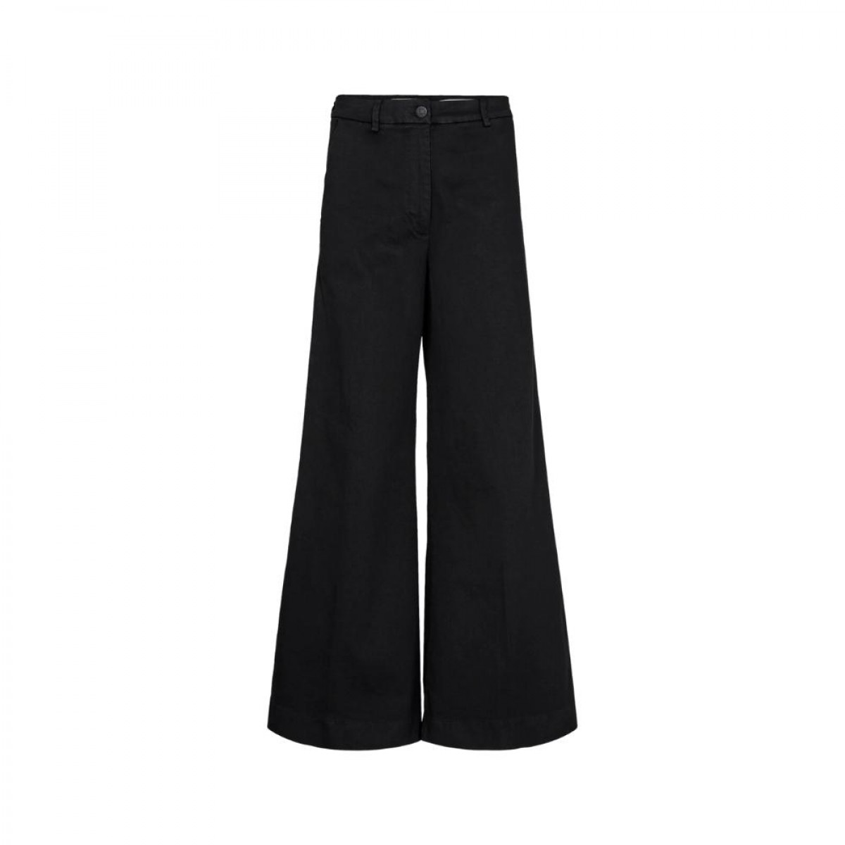 ellen wide jeans - forever black - front