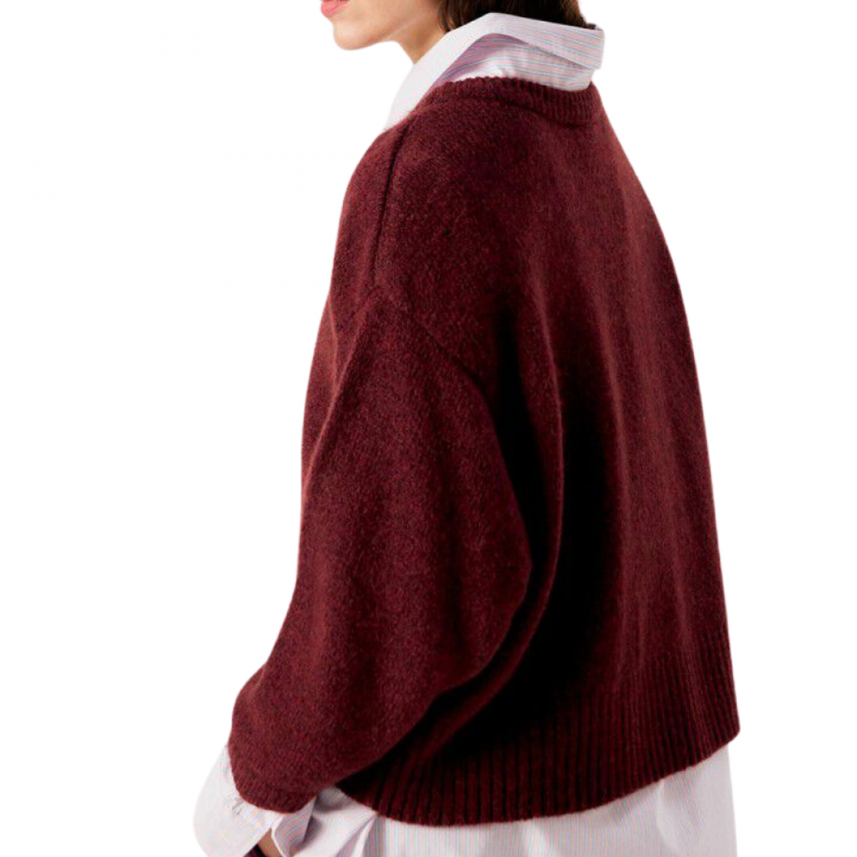 women's sweater east - acerola melange - fra siden 