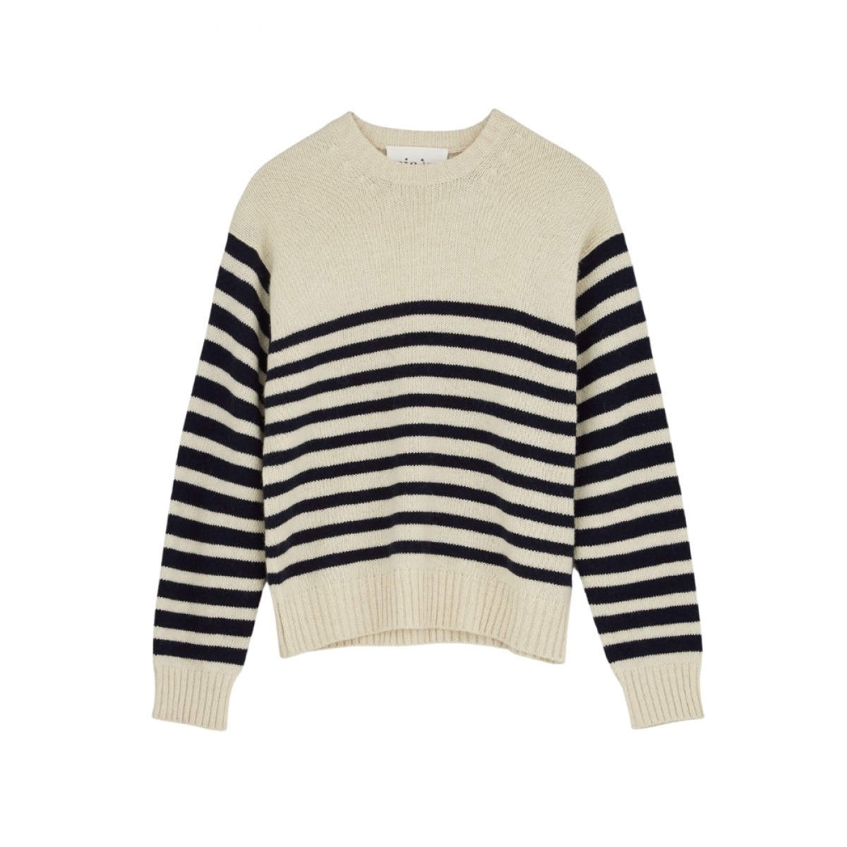 saga sweater - mix navy - front