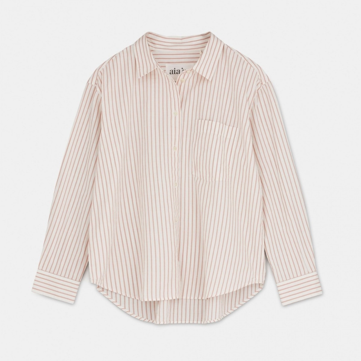 lala shirt striped - mix old rose - front
