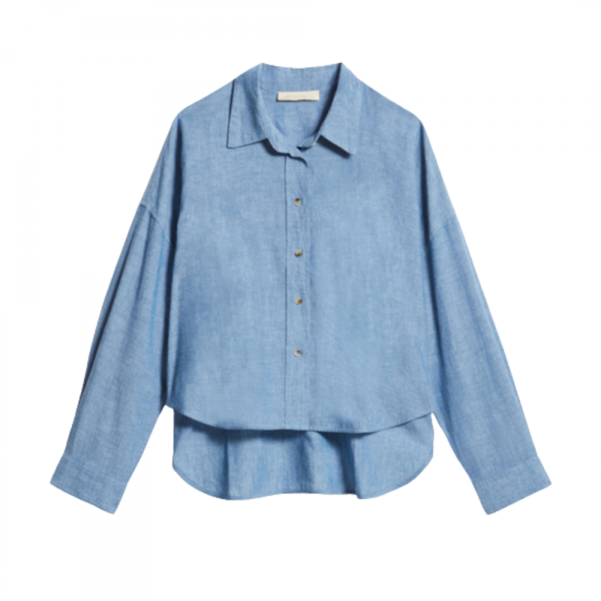 brad shirt chambray - blue - front